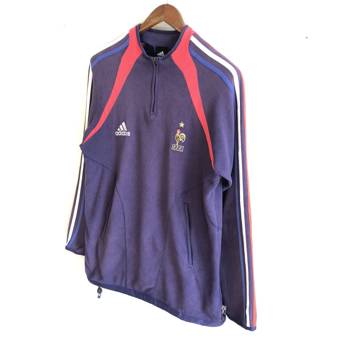 Adidas × Vintage vintage FRANCE FOOTBALL CLUB 2003 fleece Size US S / EU 44-46 / 1 - 2 Thumbnail