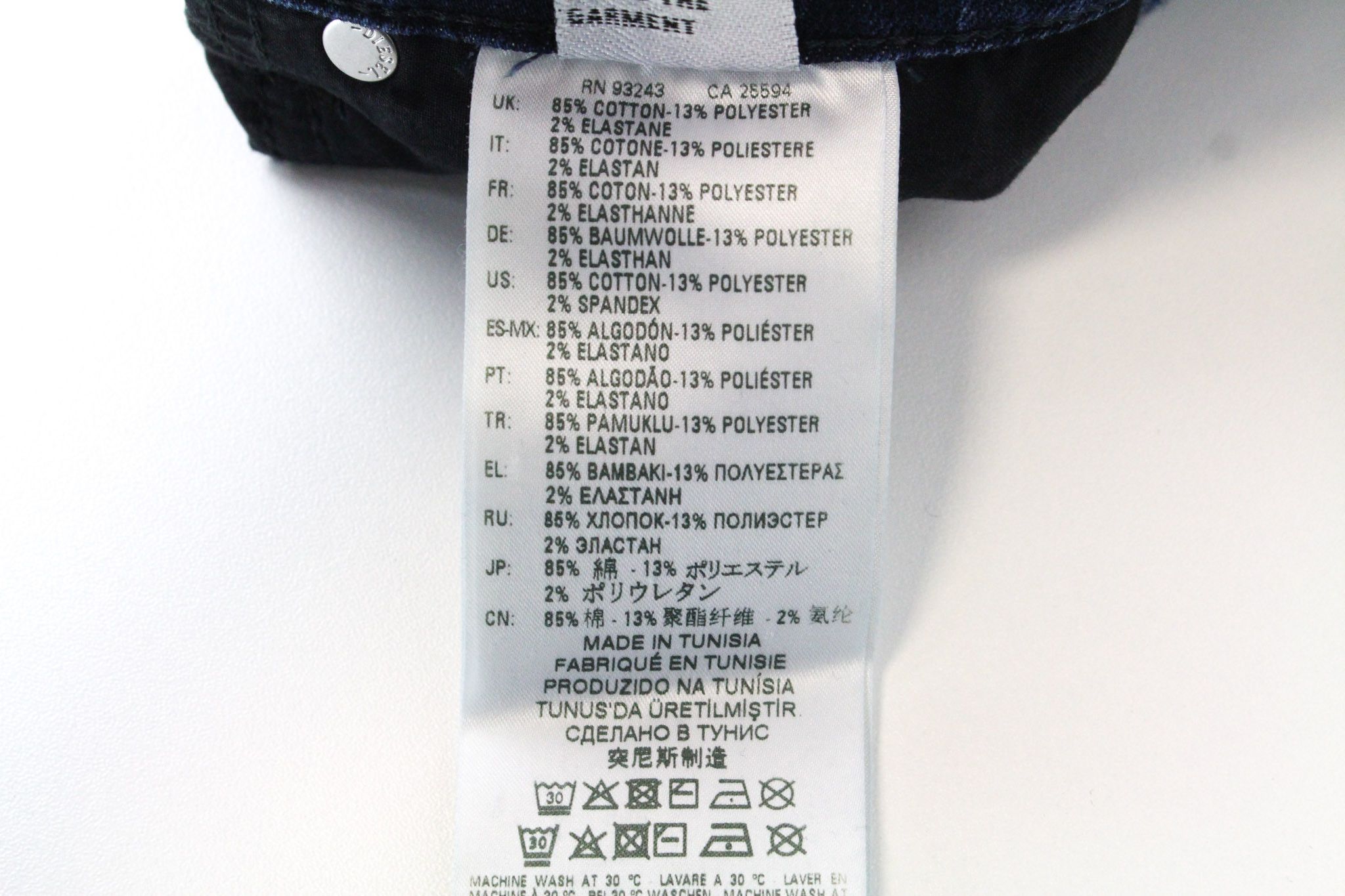 Diesel BABHILA 083AE W24/L30 Dark Blue Stretch Jeans 69768 Size 24" / US 00 / IT 34 - 8 Thumbnail