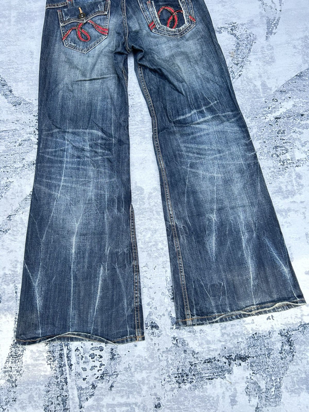 If Six Was Nine Super Flared Japan Brand Jeans Size US 32 / EU 48 - 9 Thumbnail