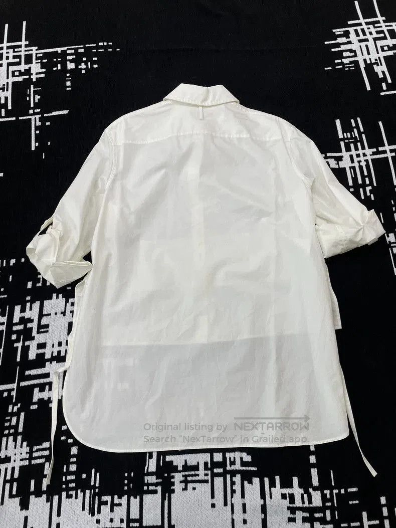 Hermes Hermes White Waist-Cinched Shirt Top. Size US S / EU 44-46 / 1 - 3 Thumbnail