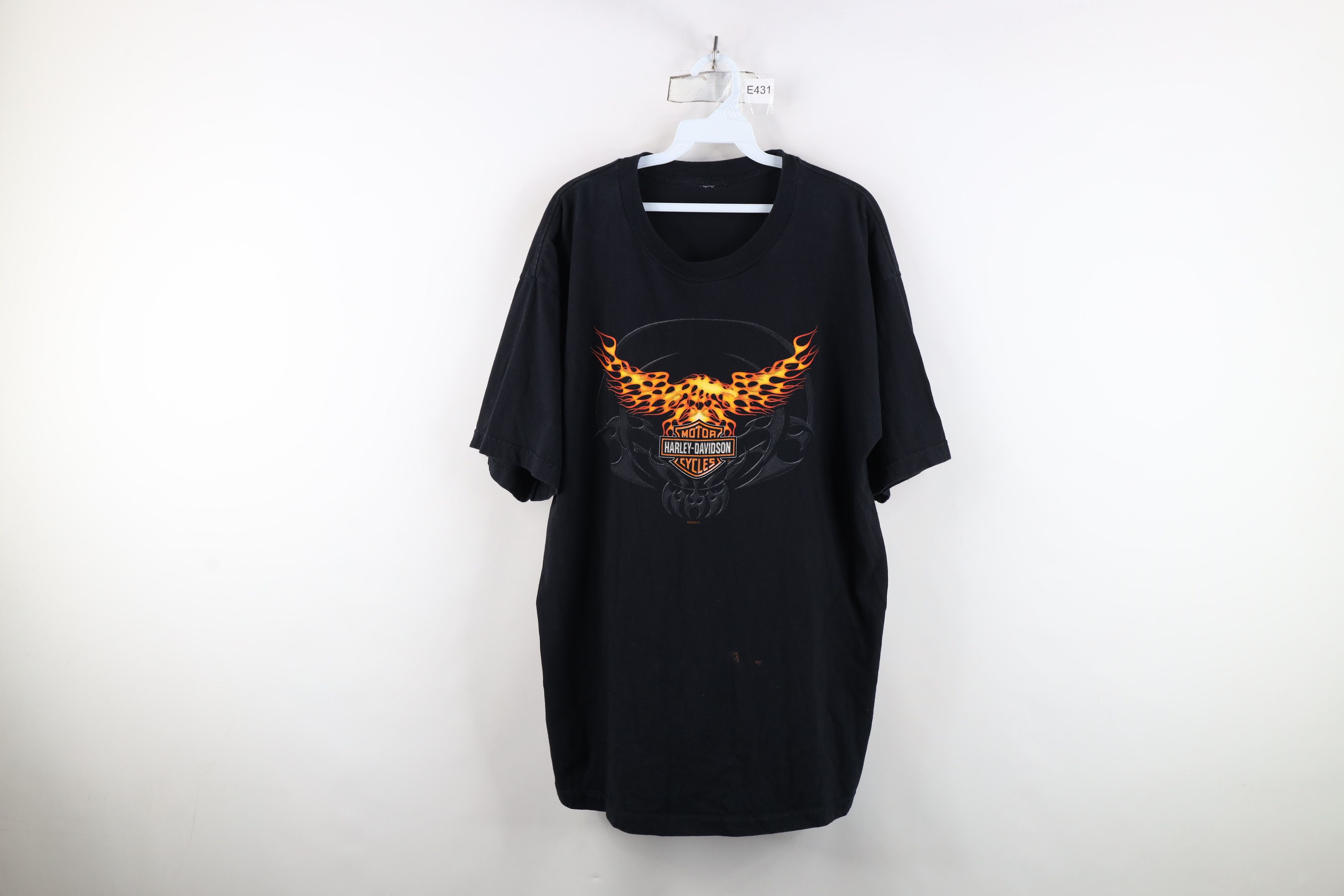 Harley Davidson Vintage Y2K 2005 Harley Davidson Phoenix Fire Flames T-Shirt Size US XL / EU 56 / 4 - 1 Thumbnail