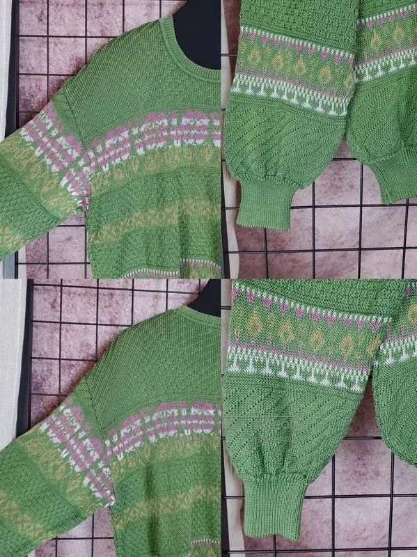 Burberry Burberry Green Knitted Long Sleeve Sweater. Size US L / EU 52-54 / 3 - 5 Thumbnail