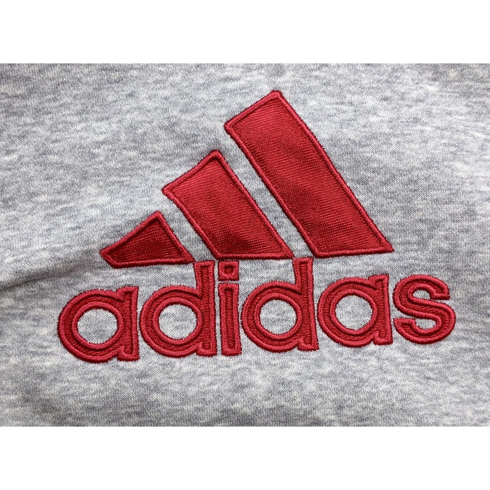 Adidas Adidas Womens Hoodie Gray Heather Mtn Logo Drawstring Kangaroo Pocket Sleeve Long Size M / US 6-8 / IT 42-44 - 2 Thumbnail