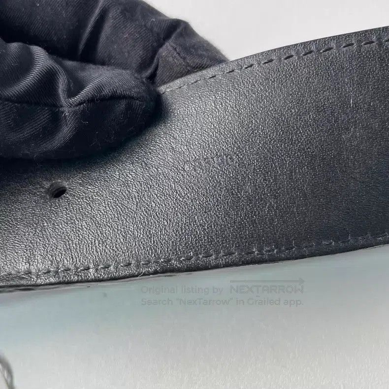 Louis Vuitton Louis Vuitton Black Checkerboard Letter Leather Belt Size ONE SIZE - 9 Thumbnail