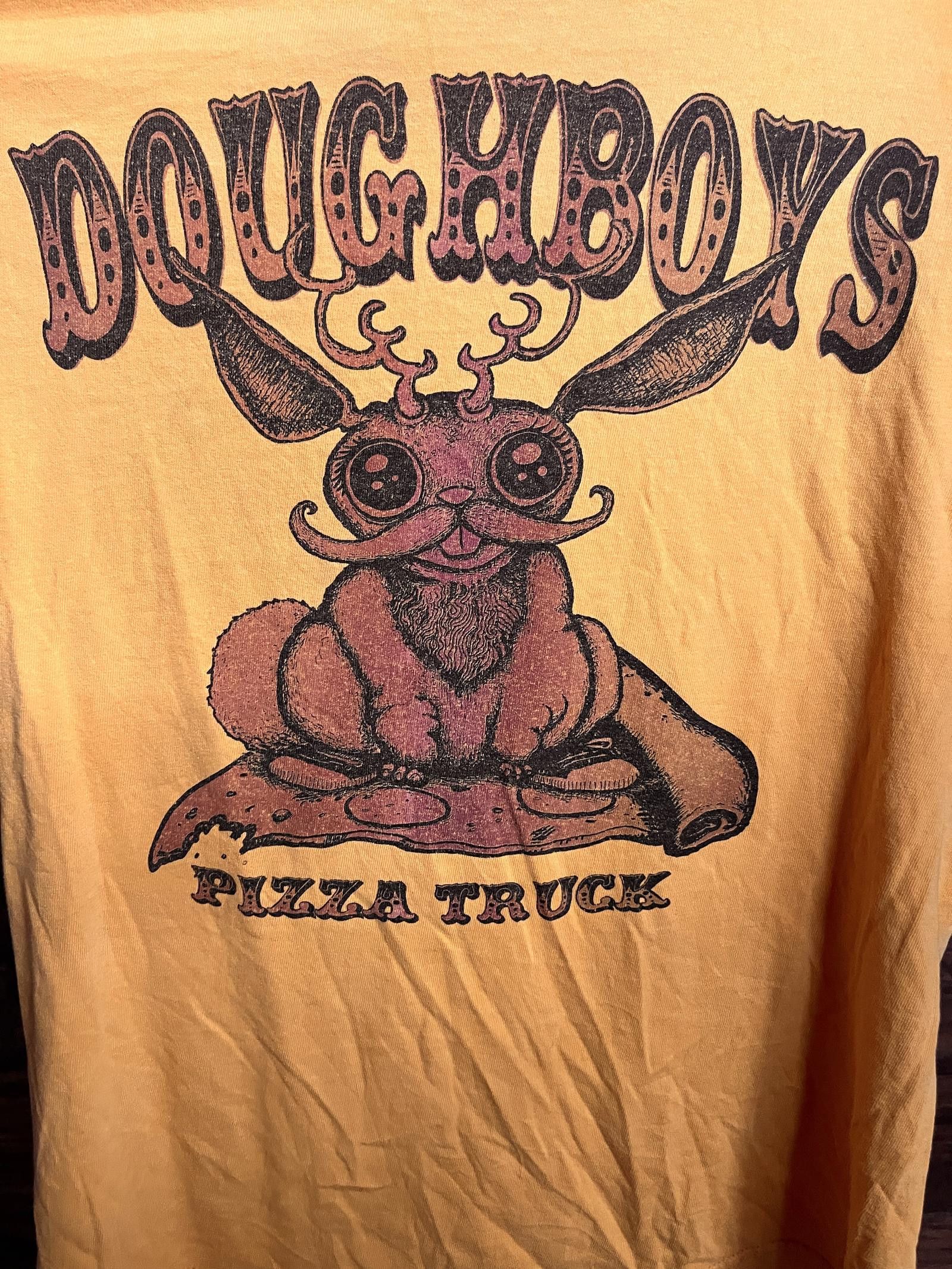 Gildan Doughboys Pizza Truck T-shirt - Cutie Eyes Jackalope Tee - S Size US S / EU 44-46 / 1 - 3 Thumbnail