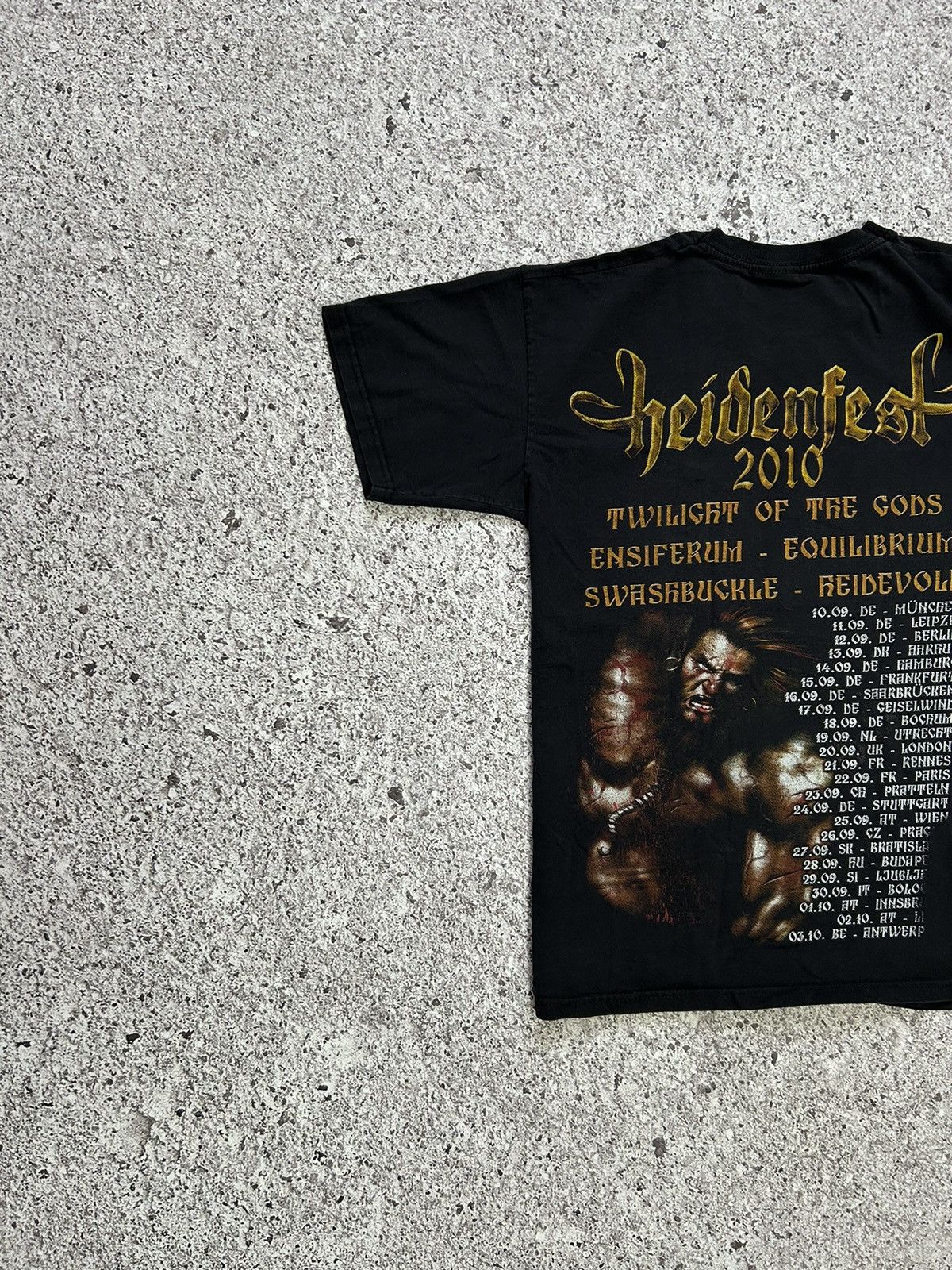 Band Tees × Vintage Vintage Heidenfest Rock Band Tour T-Shirt 2010 Size US S / EU 44-46 / 1 - 7 Thumbnail