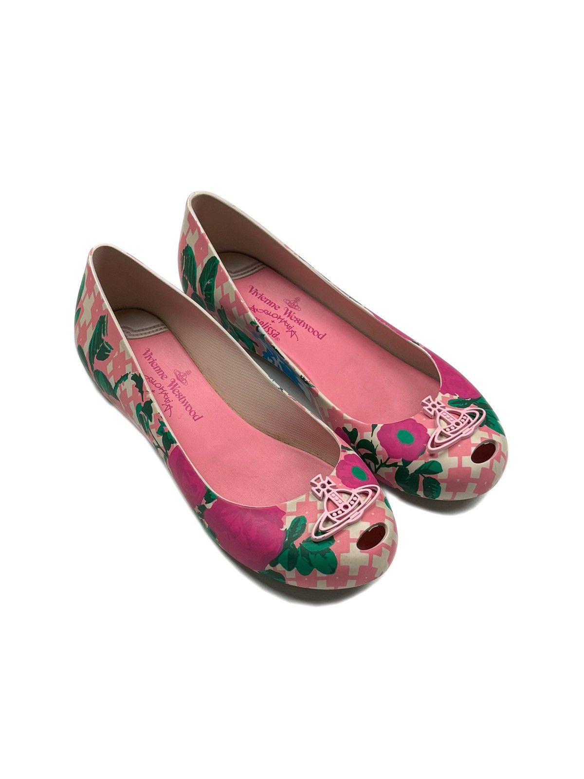 Luxury Melissa Vivienne Westwood Vivienne Westwood x Melissa Pink Orb Ballet Shoes Grailed