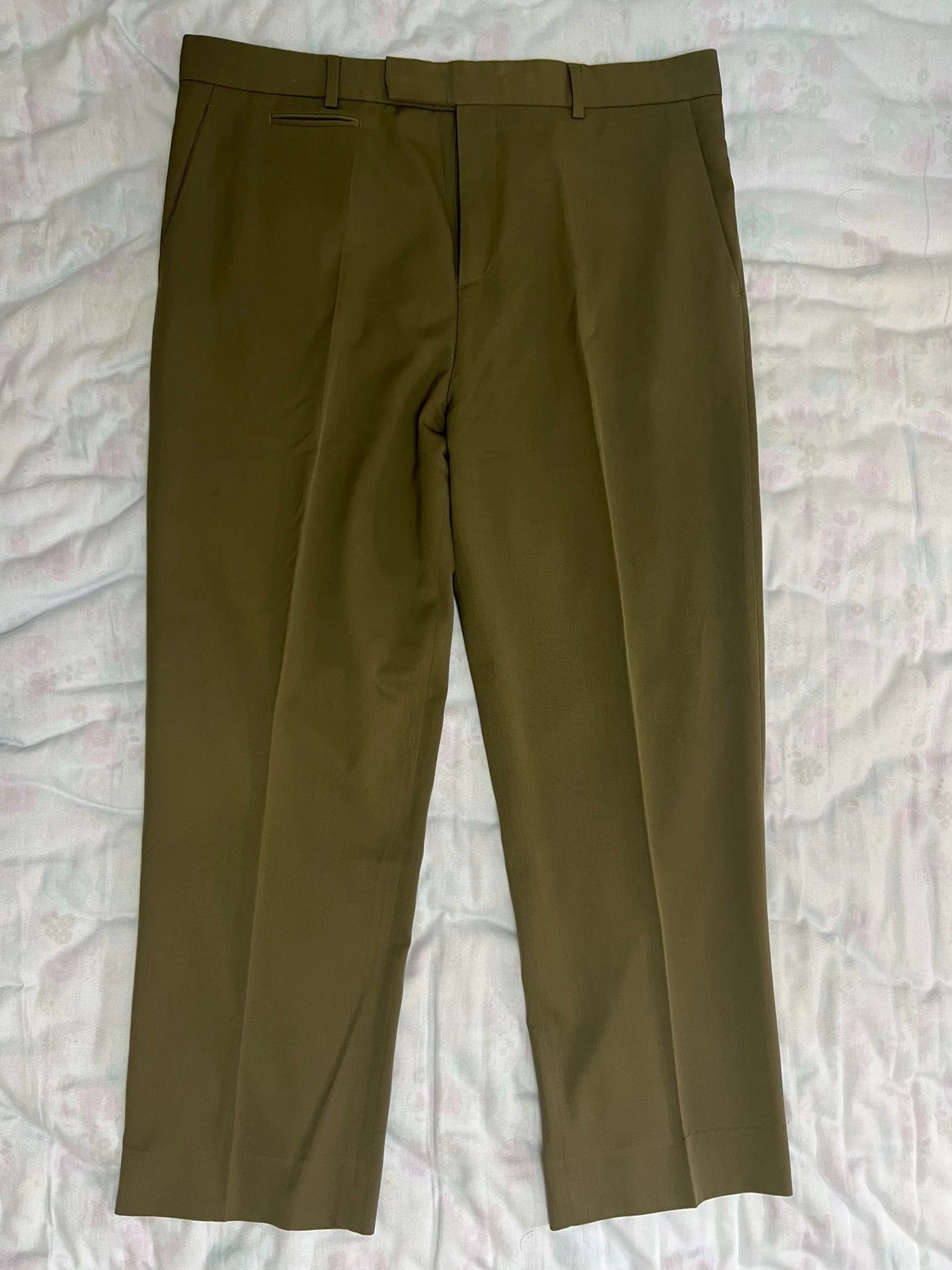 Dior Dior men's 52 military green new basic trousers Size US 36 / EU 52 - 2 Thumbnail