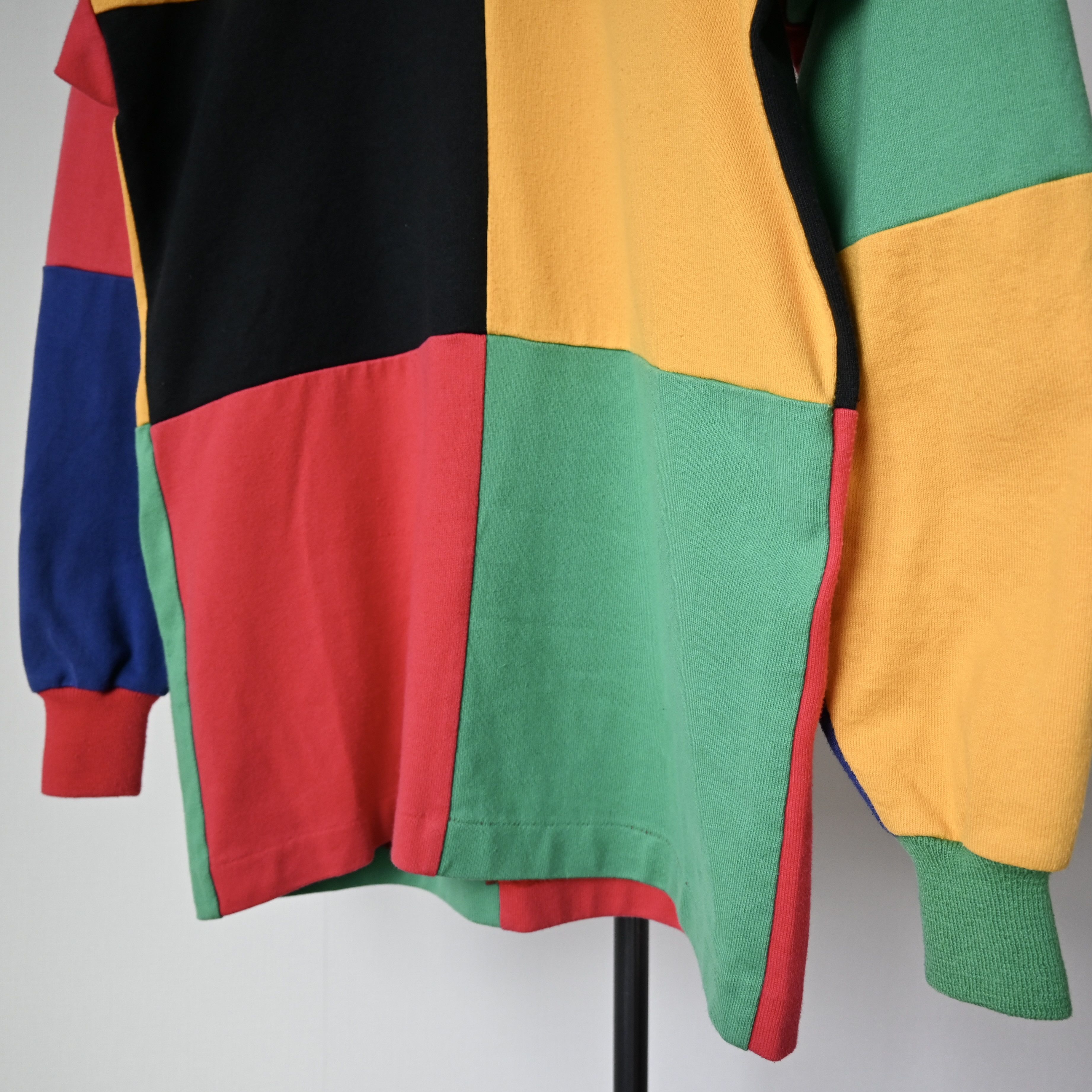Canterbury of New Zealand VTG 1990s Canterbury multicolor patchwork rugbyshirt Size US M / EU 48-50 / 2 - 7 Thumbnail
