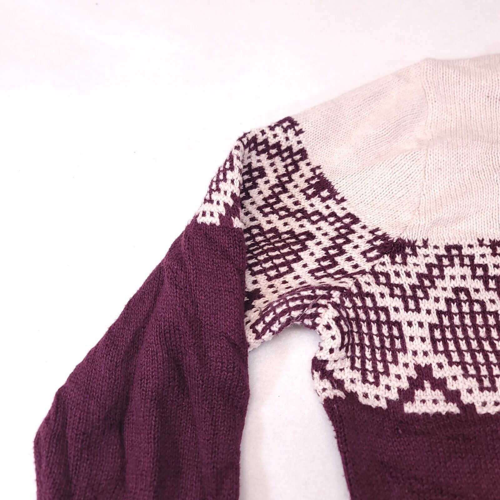 Old Navy Old Navy Cotton Sweater Womens Size Extra Large XL Maroon Size XL / US 12-14 / IT 48-50 - 4 Thumbnail