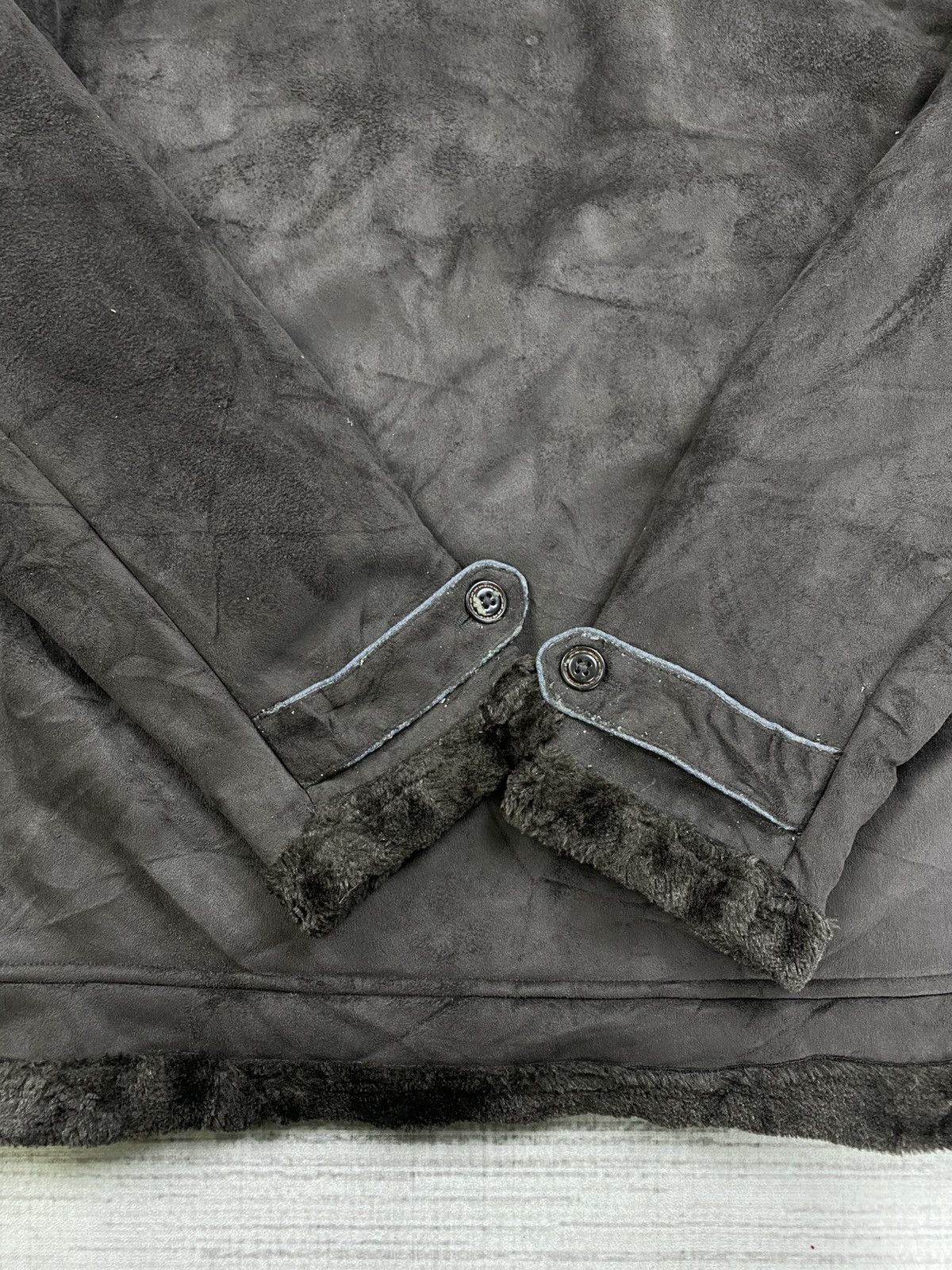 If Six Was Nine 🔥Thruxton Multipocket Sherpa Suede Leather Jacket Size US L / EU 52-54 / 3 - 9 Thumbnail