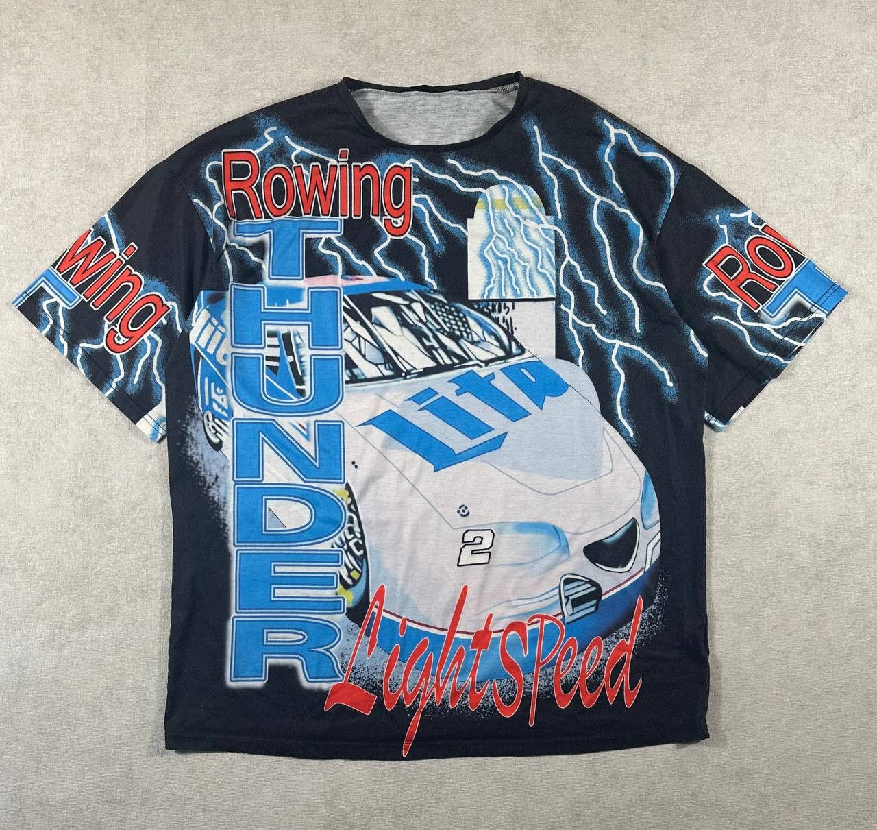Other Vintage Rowing Thunder Fullprint Y2K Racing Car Tee Size US L / EU 52-54 / 3 - 1 Thumbnail