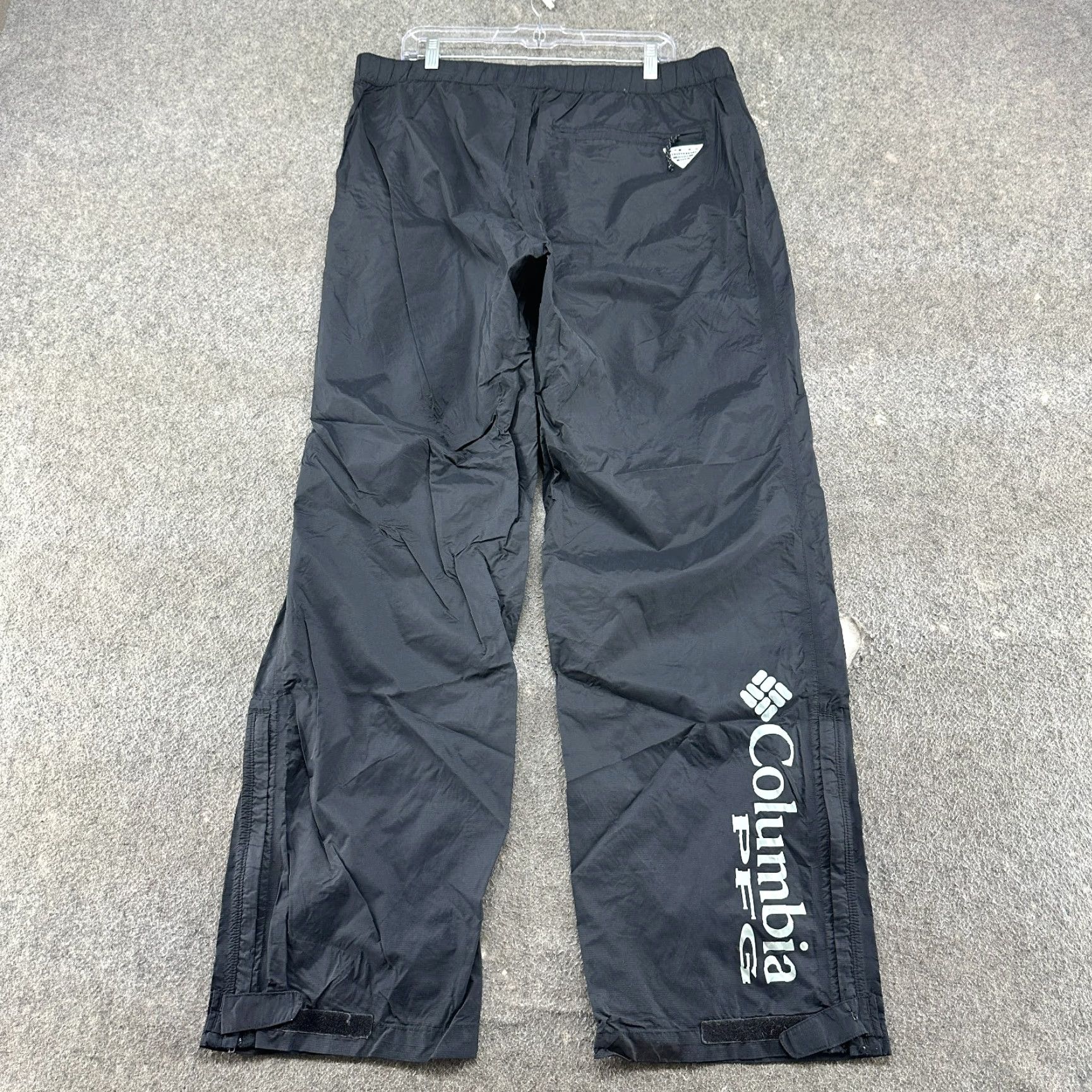 Vintage Columbia Pants Mens XL Black Rain Omni Tech PFG Storm Fishing Nylon Foul Weather Cargo Trousers Weather-Resistant Everyday Wear Mens Size US 36 / EU 52 - 3 Thumbnail