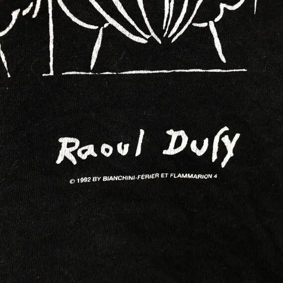 Vintage Vtg 1992 RAOUL DUFY FAUVISM Painting Artwork Tee Shirt Size S / US 4 / IT 40 - 4 Thumbnail