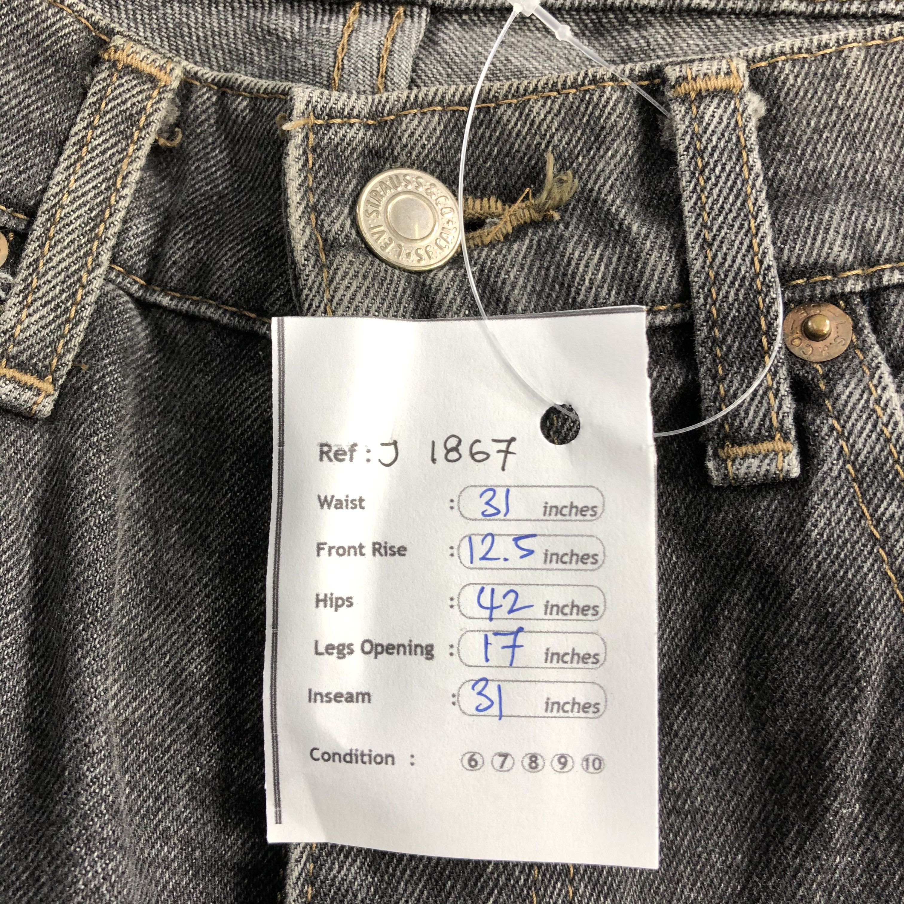 Levi's Vintage 90s Levis 512 Earth Tone Jeans-J1867 Size US 31 - 14 Thumbnail