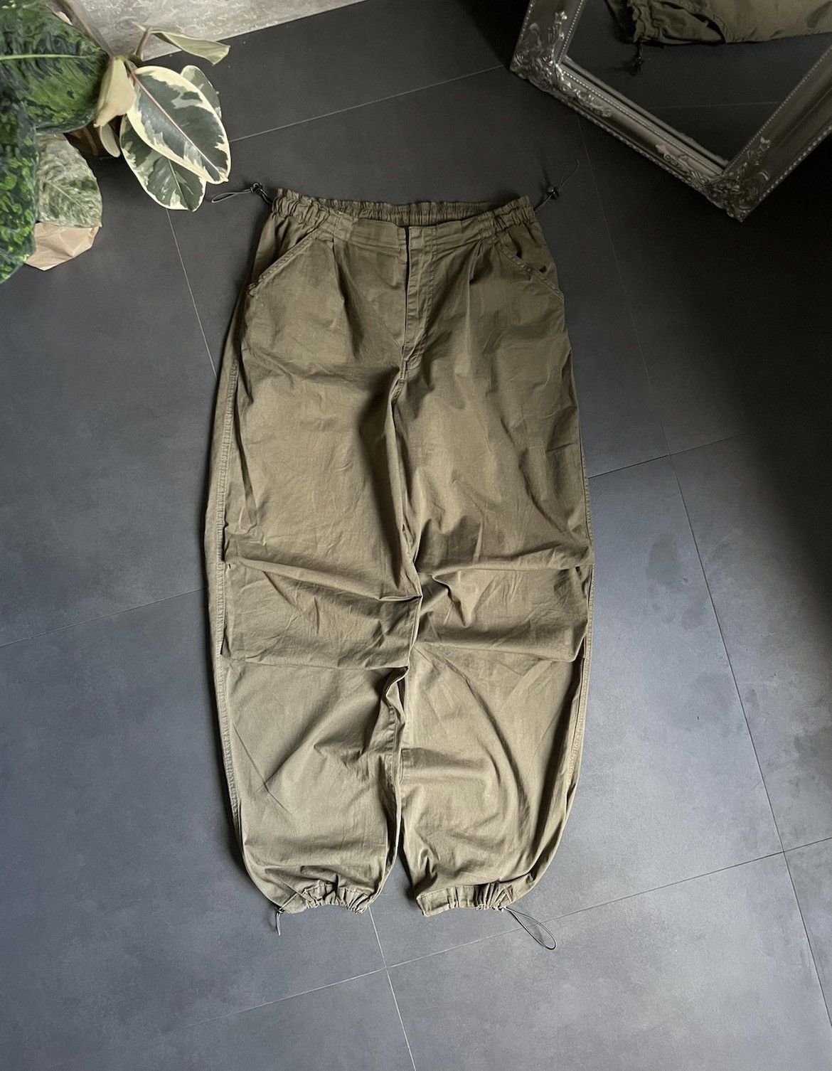 Japanese Brand Vintage Japanese Faded Flared Parachute Pants Like Maharishi Size US 32 / EU 48 - 3 Thumbnail