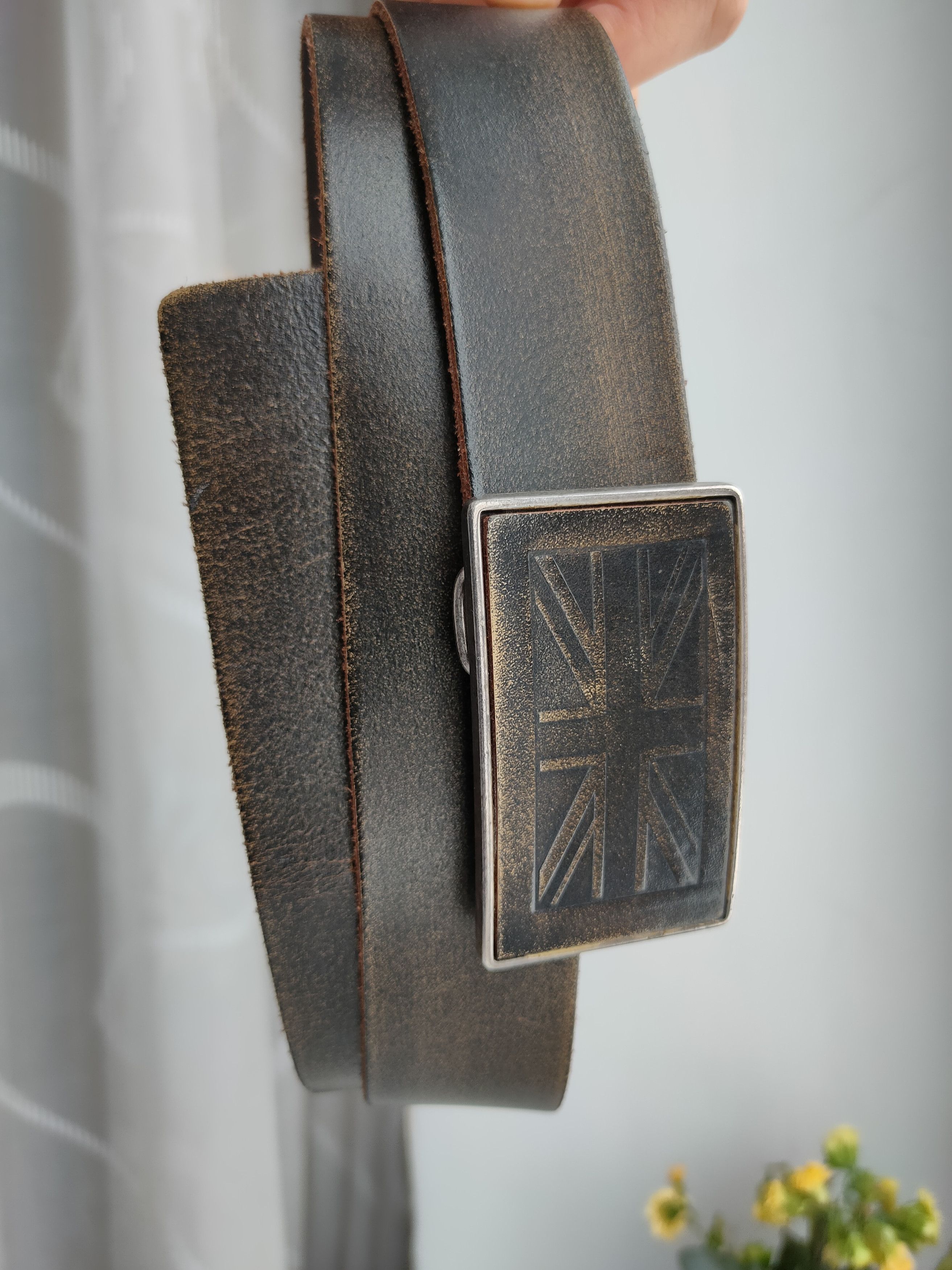 Burton Vintage Y2K Burton Leather Belts Buckle England Size ONE SIZE - 11 Thumbnail