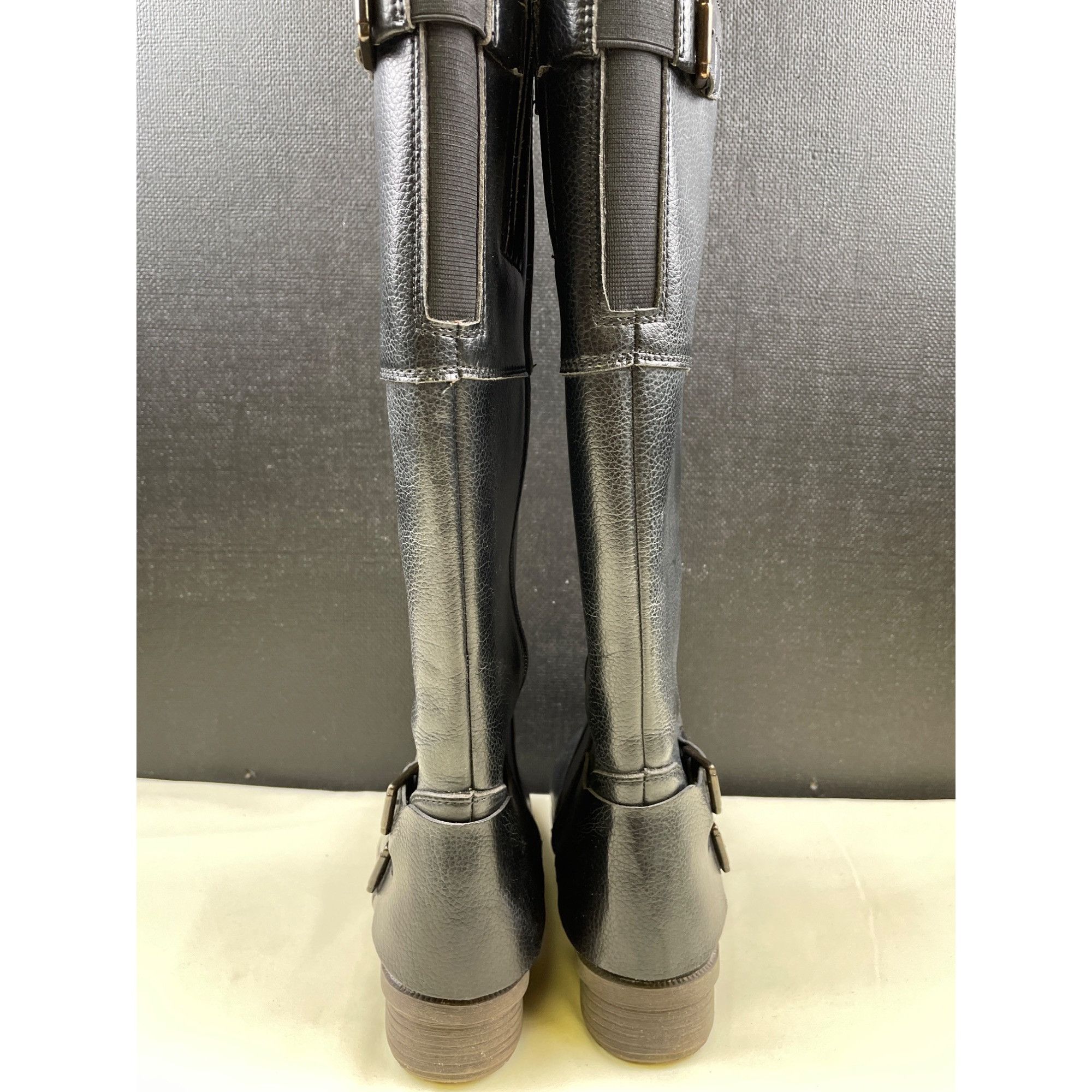 Clarks Clarks Women's Black Tall Riding Boots/Shoes Zipper Sides Si Size US 7.5 / IT 37.5 - 5 Thumbnail