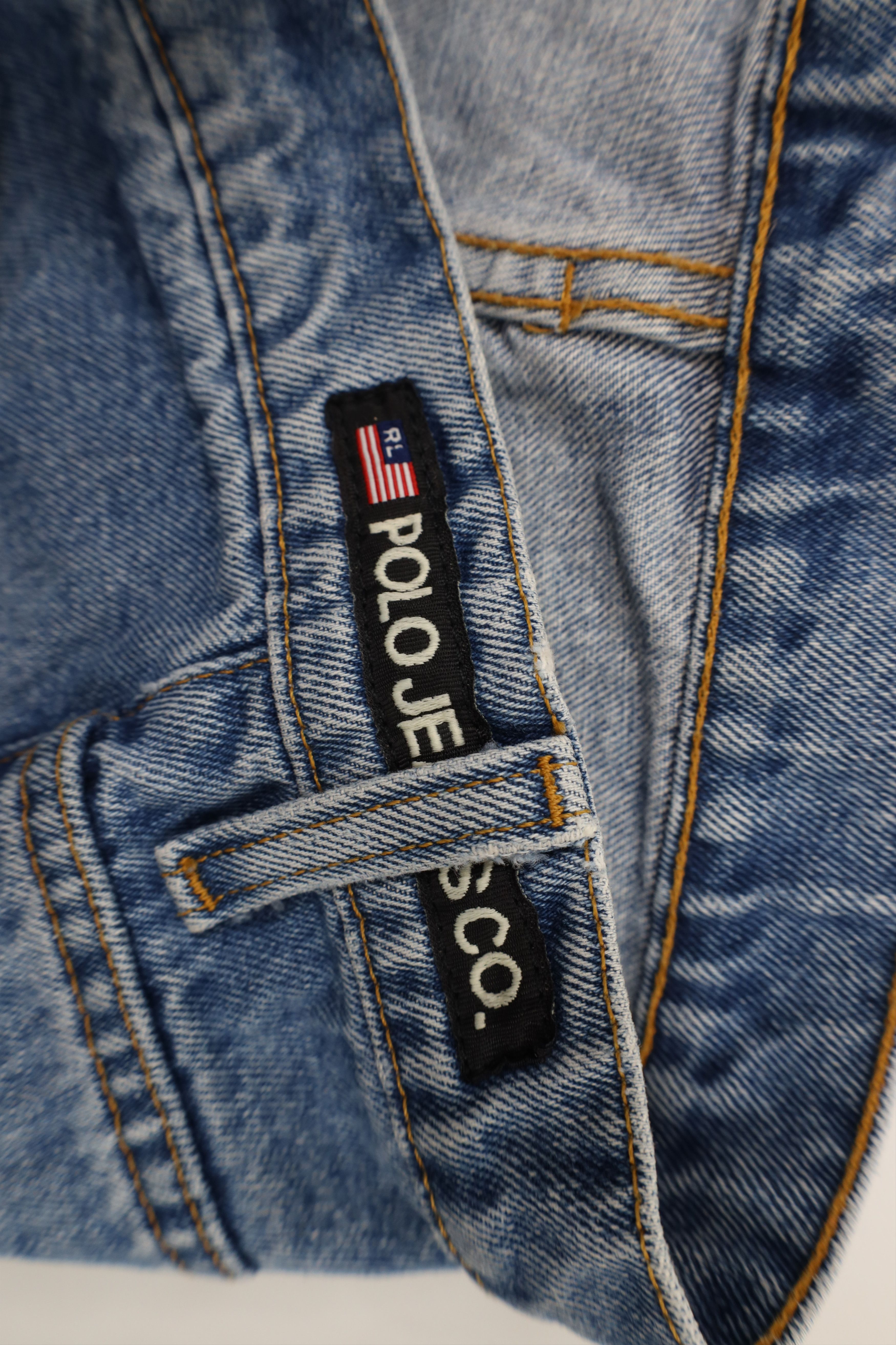 Ralph Lauren × Vintage Vintage 90s Ralph Lauren Baggy Loose Wide Leg Denim Jeans Size US 38 / EU 54 - 9 Thumbnail