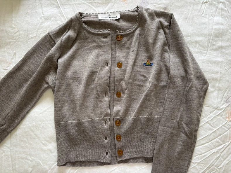 Vivienne Westwood vivienne westwood Gray Saturn color-coded knit cardigan Size XS / US 0-2 / IT 36-38 - 1 Thumbnail