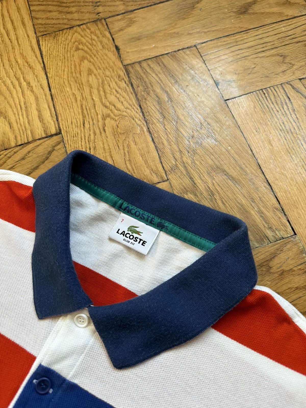 Lacoste Vintage Lacoste 27 USA tennis cotton polo jersey Size US L / EU 52-54 / 3 - 4 Thumbnail