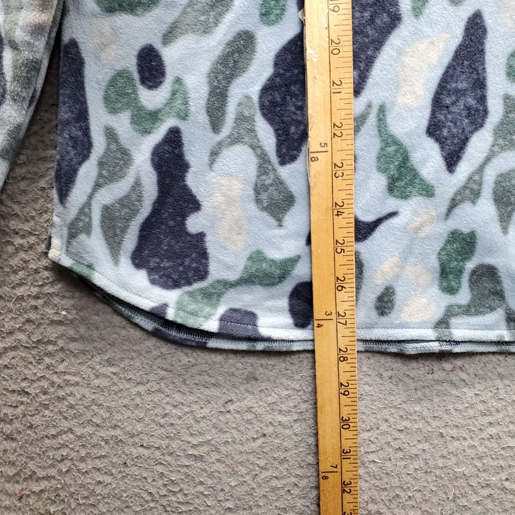 ASCENO Ascend Fleece Hoodie Womens XL Multi Camo Long Sleeve Elbow Patch 1/4 Snap EUC Size XL / US 12-14 / IT 48-50 - 3 Thumbnail