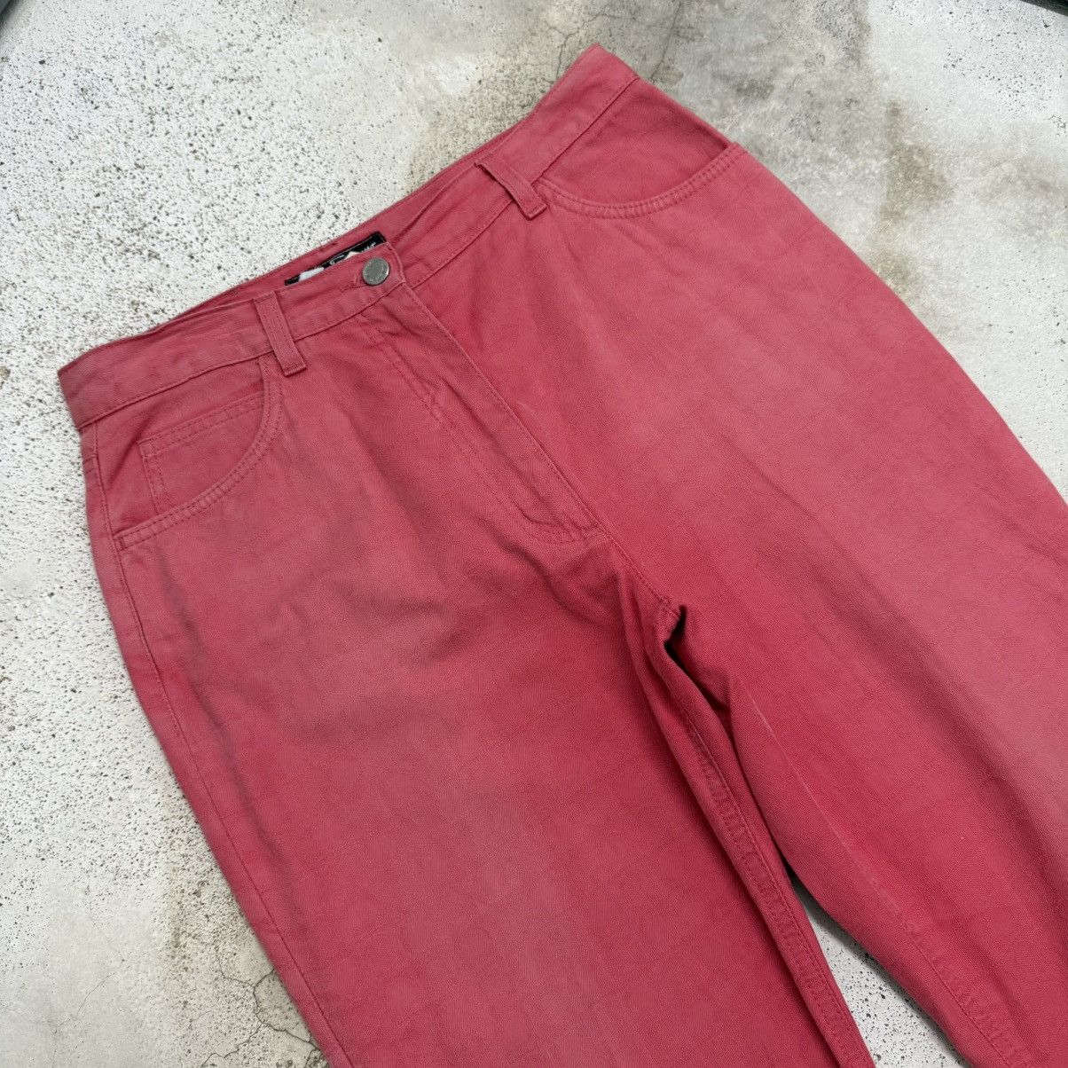 Salvatore Ferragamo Vintage Salvatore Ferragamo Faded Monogram Denim Pants Size US 29 - 3 Thumbnail