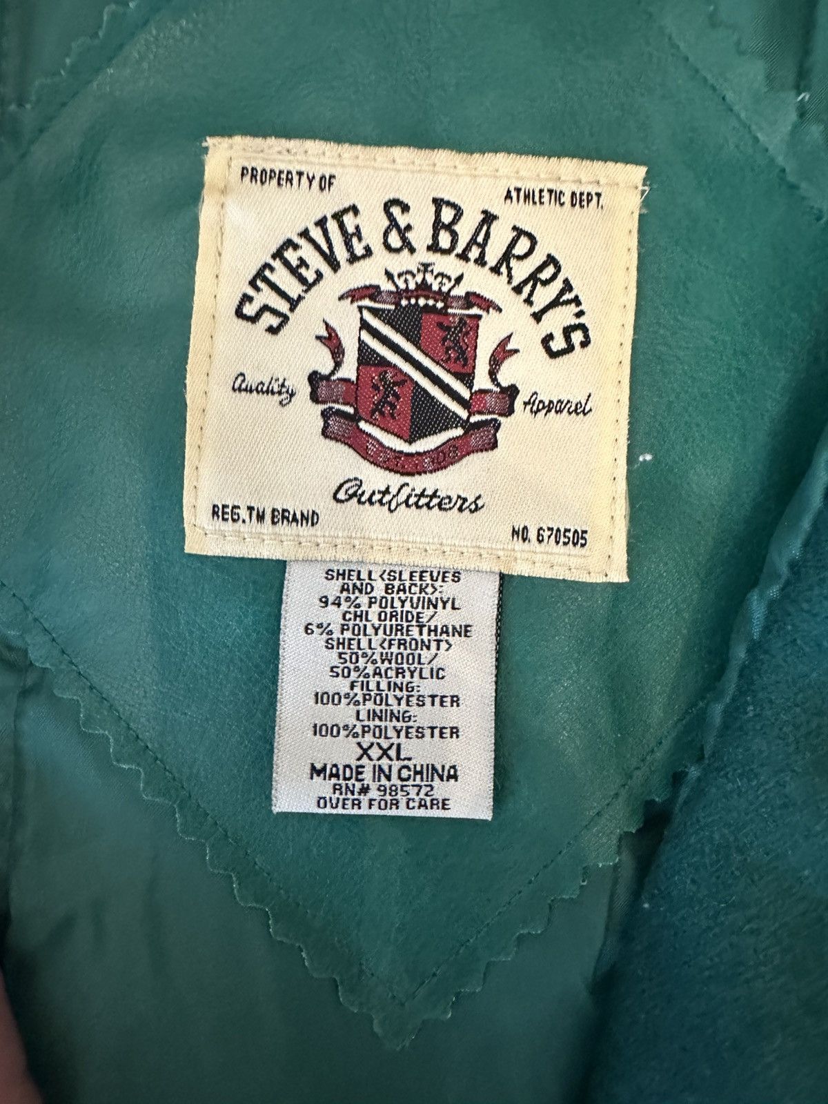 Steve And Barrys Vintage Steve & Barrys Miami Hurricanes Varsity Jacket-XXL Size US XXL / EU 58 / 5 - 5 Thumbnail