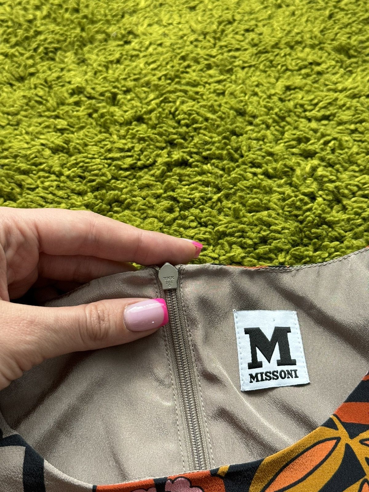 Designer × Missoni Missoni 100% silk floral pattern coloured dress Size M / US 6-8 / IT 42-44 - 3 Thumbnail