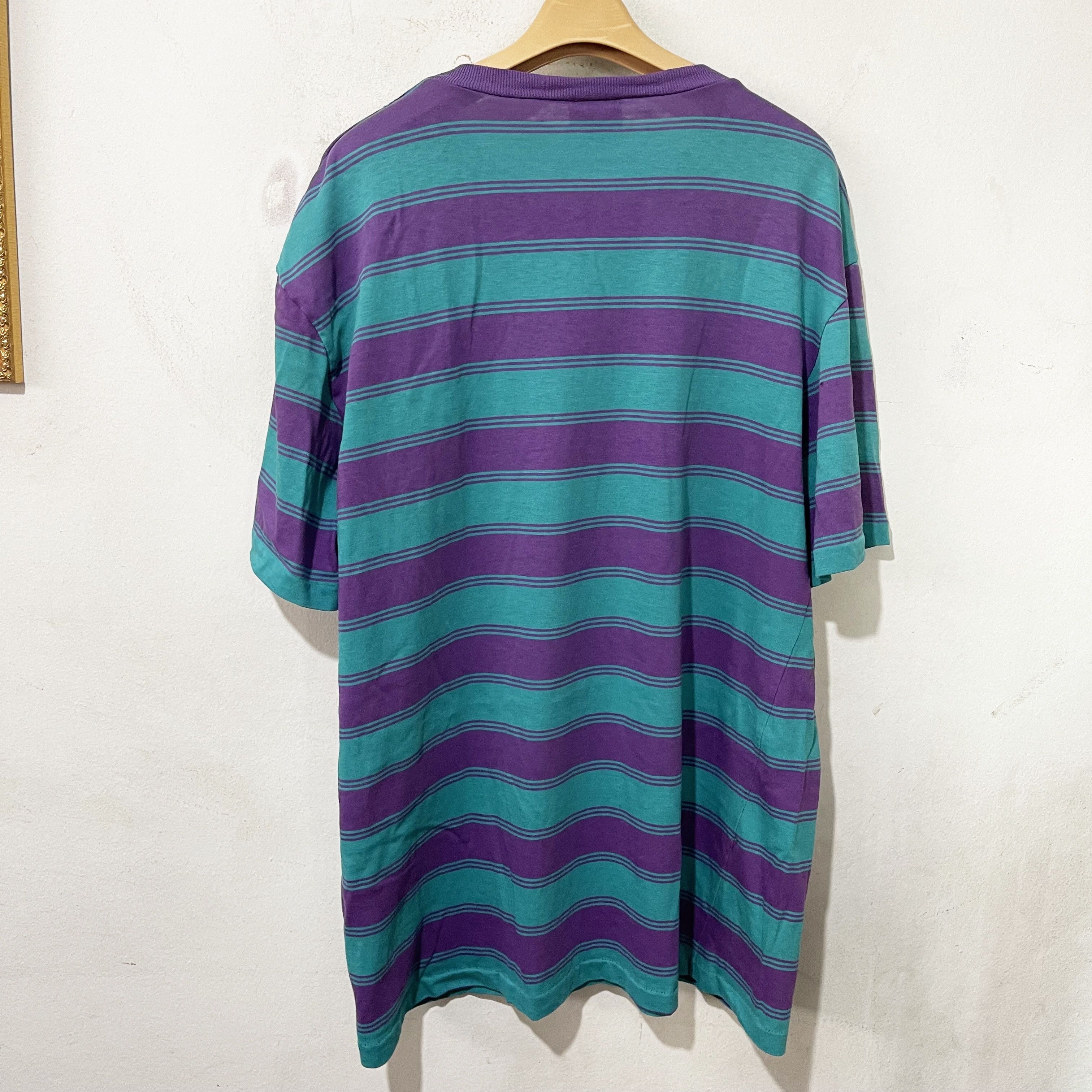 Vintage Vintage 90s Striped T-Shirt Size US XL / EU 56 / 4 - 2 Thumbnail