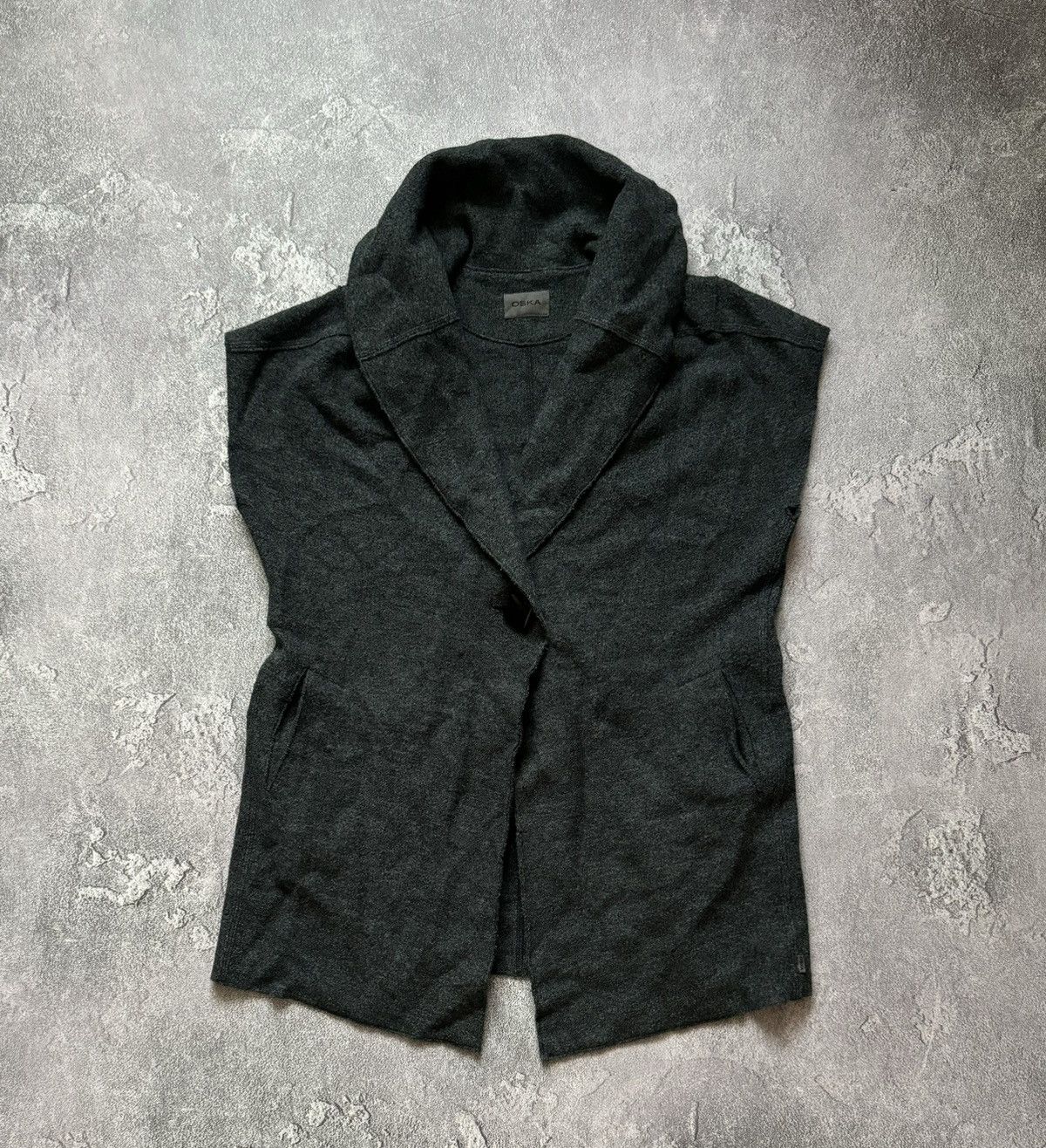 Designer × Vintage Oska 1 boiled Moessmer sleeveless coat vest jacket cape Size S / US 4 / IT 40 - 5 Thumbnail