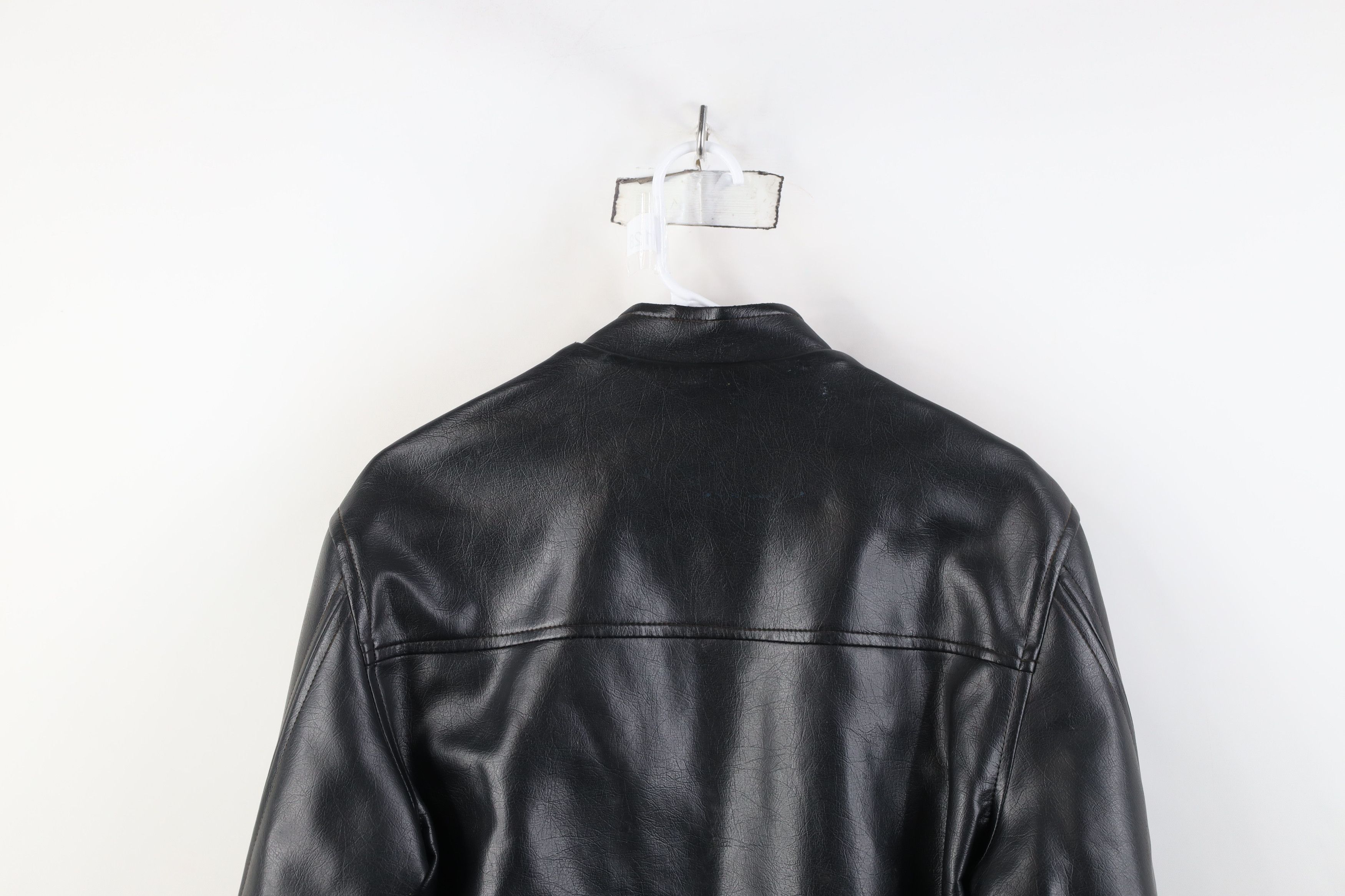 Vintage Vintage 60s 70s Streetwear Leather Cafe Racer Jacket Japan Size US L / EU 52-54 / 3 - 16 Thumbnail