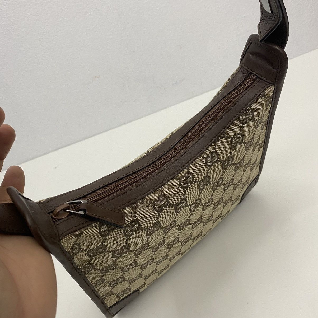 Gucci AUTHENTIC GUCCI GG CANVAS SHOULDER BAG Size ONE SIZE - 8 Thumbnail