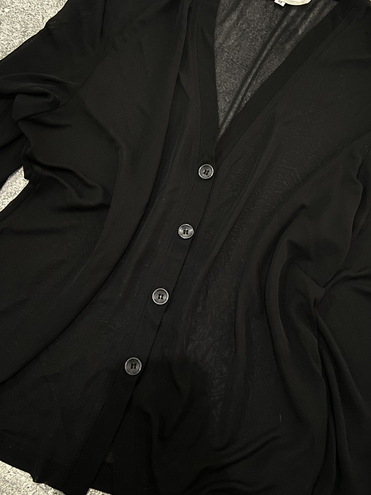 Versus Versace Versace black knit silk cardigan Size ONE SIZE - 2 Thumbnail
