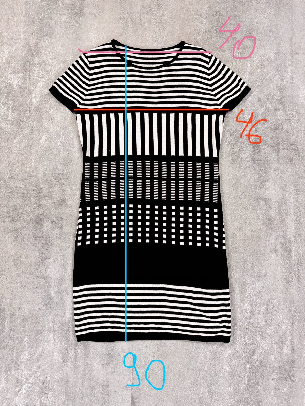 Marimekko Marimekko Knit Midi Dress Striped Pattern Womens Size L Size L / US 10 / IT 46 - 7 Thumbnail