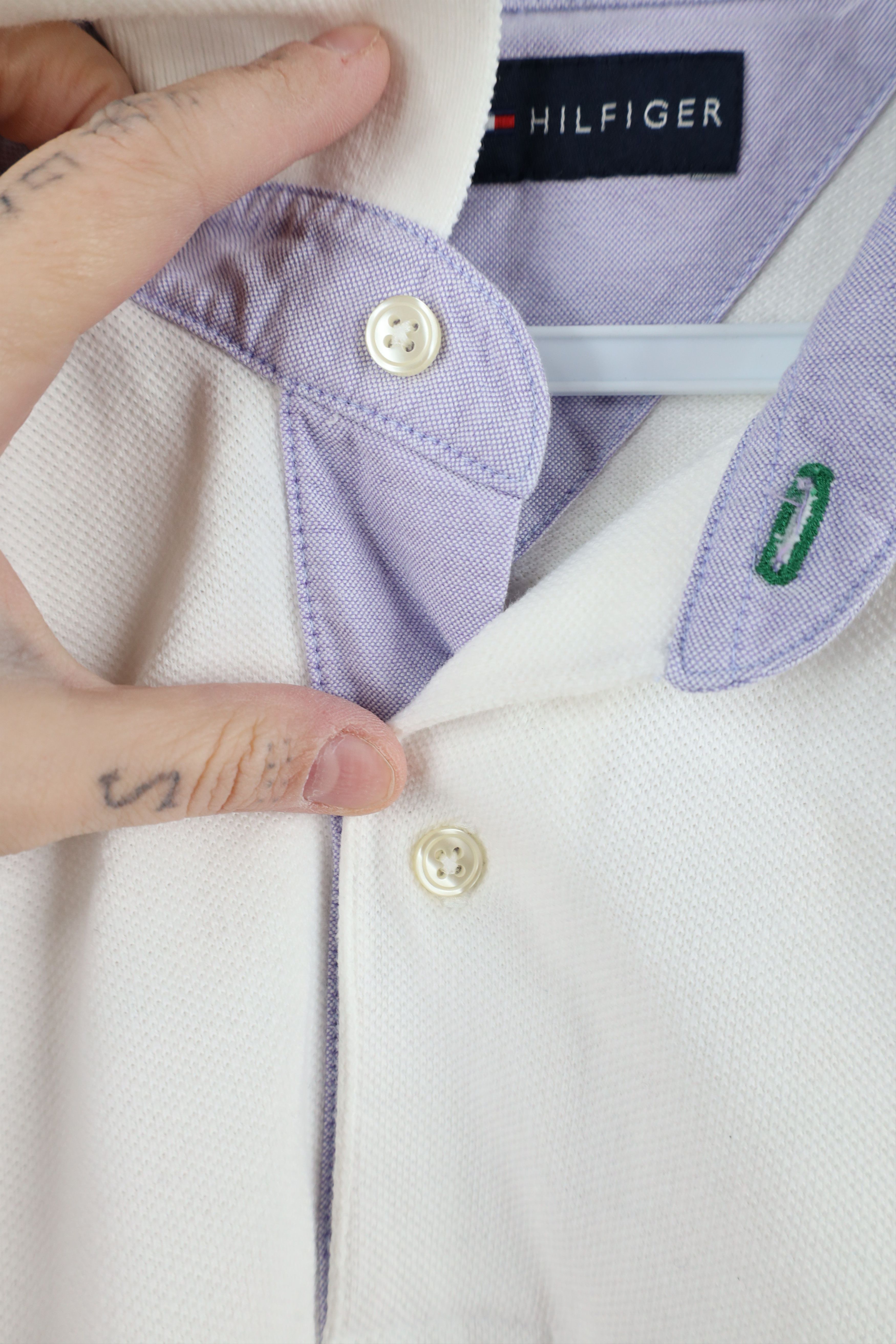 Tommy Hilfiger × Vintage Vintage 90s Tommy Hilfiger Block Long Sleeve Rugby Polo Size US L / EU 52-54 / 3 - 5 Thumbnail