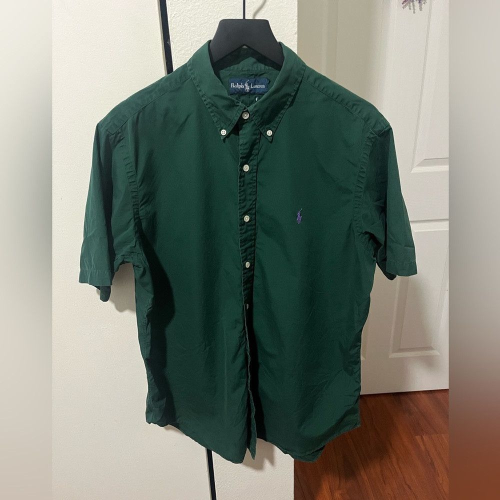Polo Ralph Lauren Ralph Lauren Forrest Green Men's Shirt Size US L / EU 52-54 / 3 - 1 Thumbnail