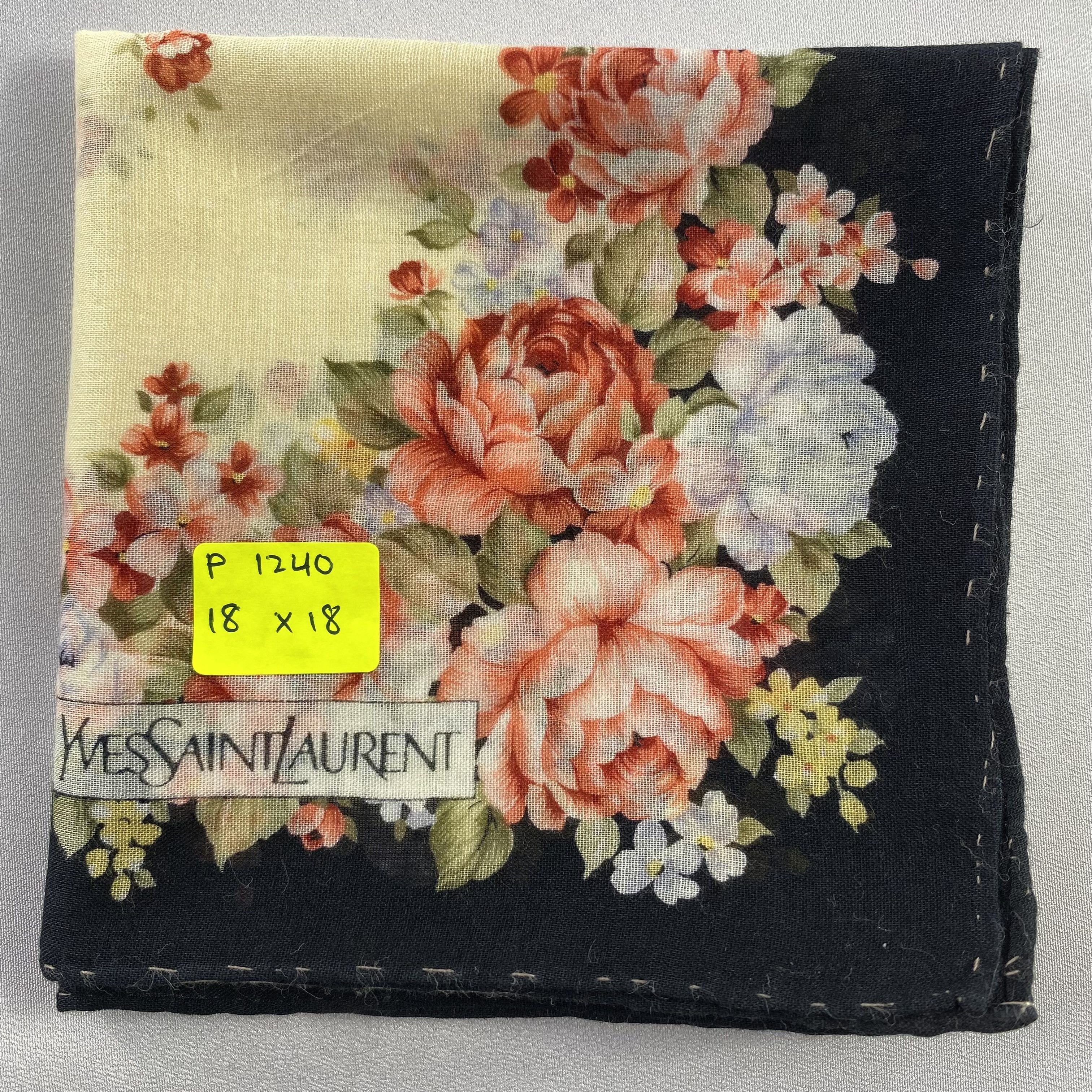 Vintage Yves Saint Laurent Handkerchief / Neckerchief-P1240 Size ONE SIZE - 5 Thumbnail