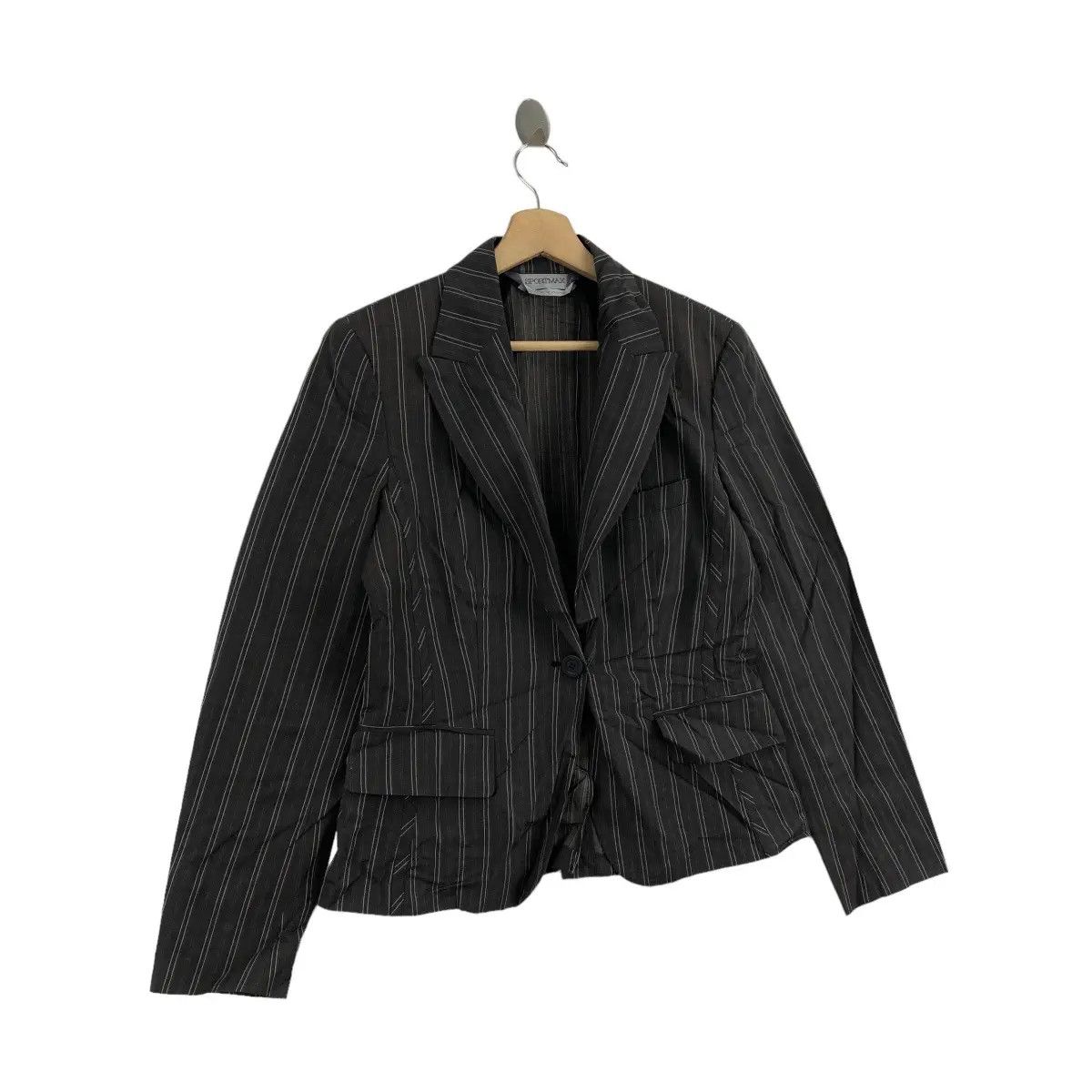 Max Mara MAX MARA SPORTMAX Collection Made In Italy Coat Striped Size S / US 4 / IT 40 - 2 Thumbnail