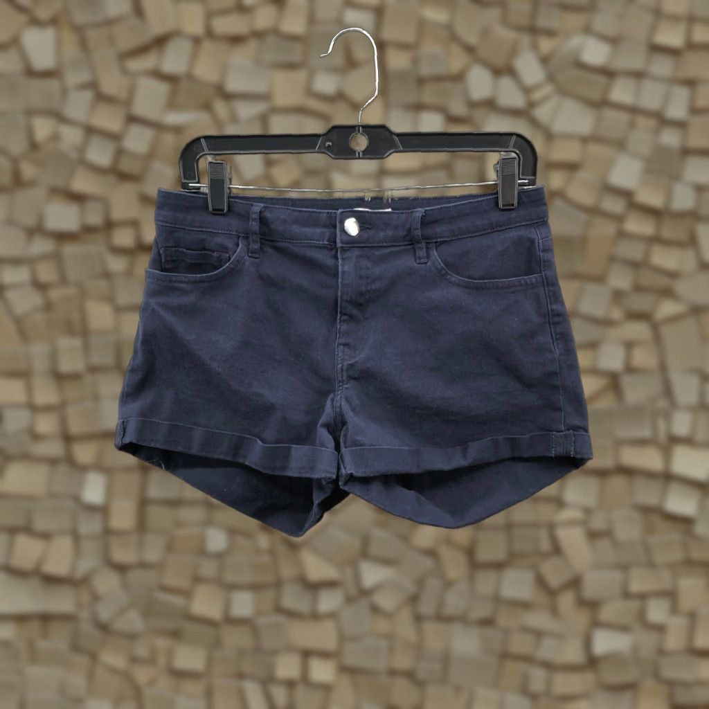 H&M H&M Boyfriend Shorts Womens Size 8 Mid Rise Dark Wash Denim Blue Jeans Beach Casual" Size 30" / US 8 / IT 44 - 1 Thumbnail