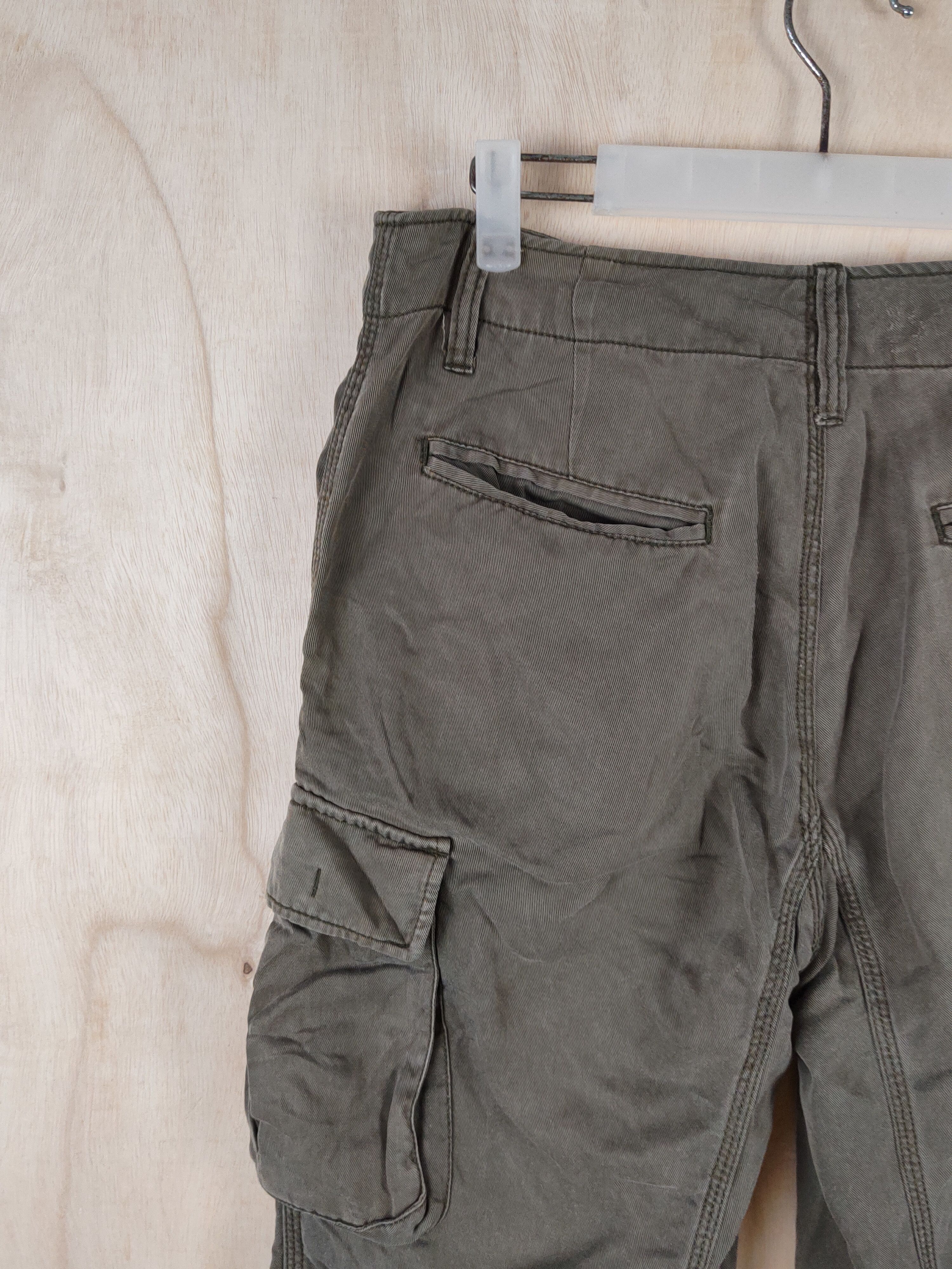 Japanese Brand Earth Music&Ecology Olive Multipocket Short Pants #S2531 Size 31" - 8 Thumbnail