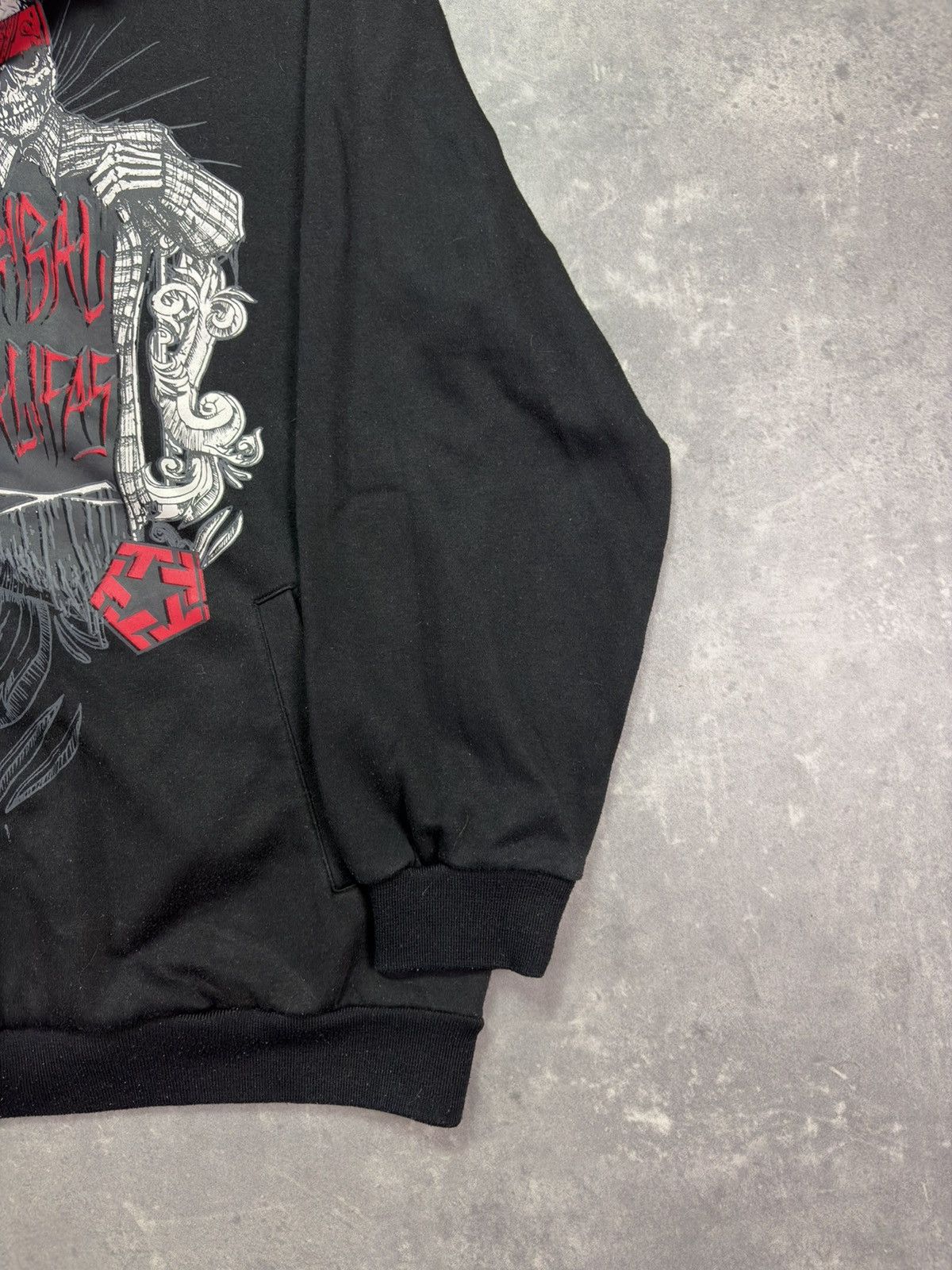 Tribal Streetwear Tribal Gear Printed Skull Baggy Zip Hoodie XXL Affliction Size US XXL / EU 58 / 5 - 5 Thumbnail