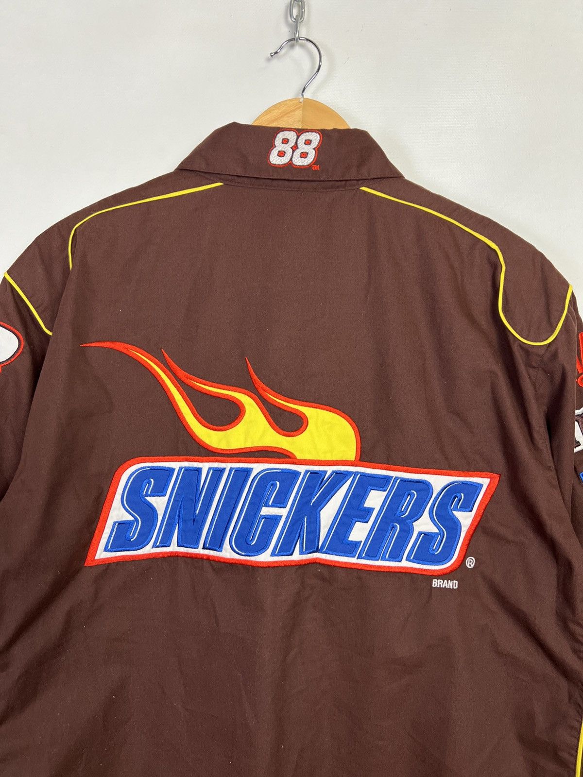 JH Design Vintage JH Design Snickers Moto Y2K brown Travis shirt Size US XL / EU 56 / 4 - 12 Thumbnail