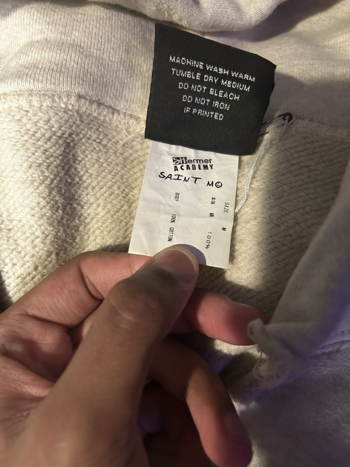 Saint Michael RARE SAINT Mxxxxxx x Shermer Academy Hoodie Grey Size US M / EU 48-50 / 2 - 3 Thumbnail