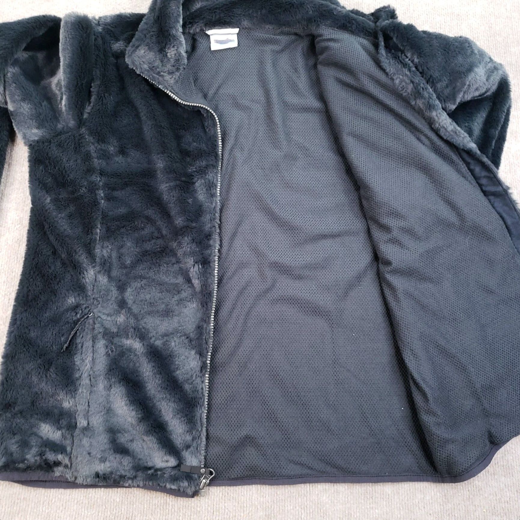 Vintage Columbia Jacket Womens Large Black Full Zip Mock Neck Fleece Pockets Size L / US 10 / IT 46 - 6 Thumbnail