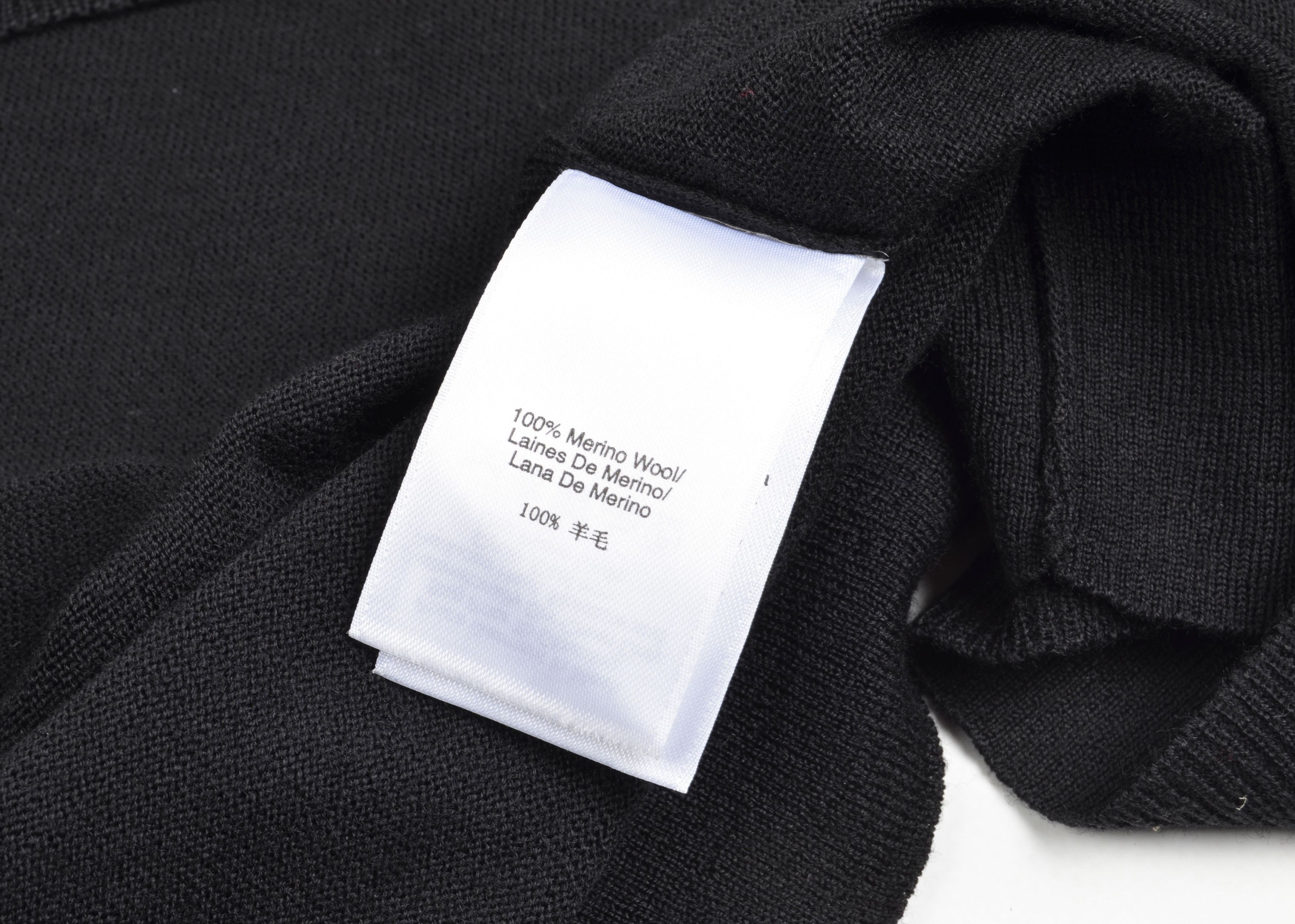 DKNY DKNY Black Merino Wool Turtleneck Cape Sweater Poncho Top Size M / US 6-8 / IT 42-44 - 7 Thumbnail