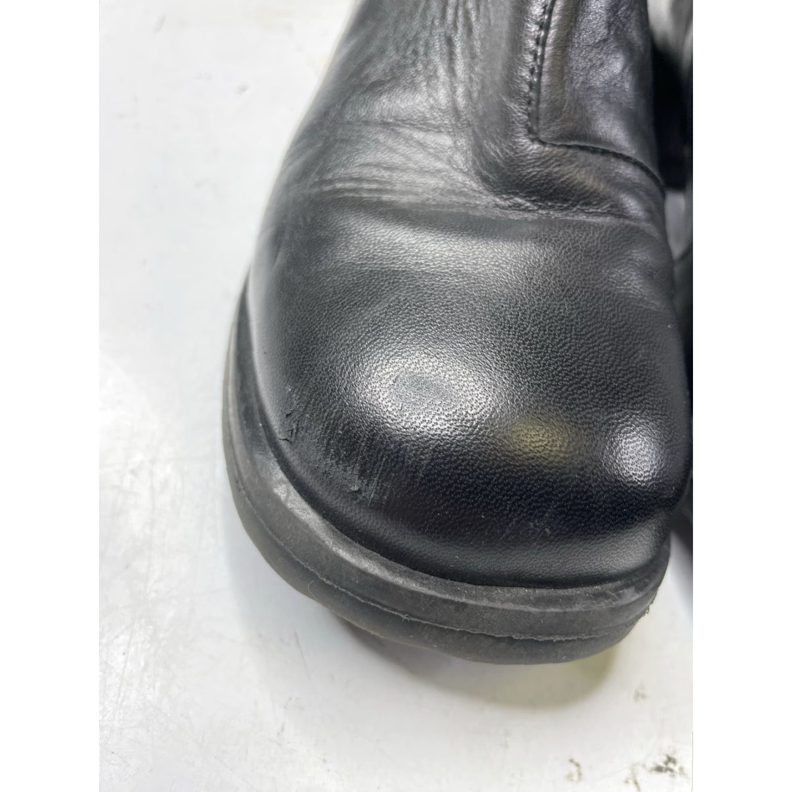 John Fluevog Unity Penney Ankle Boots Womens Size 8.5 Black Leather Buttons Zip Casual Party/Cocktail Travel