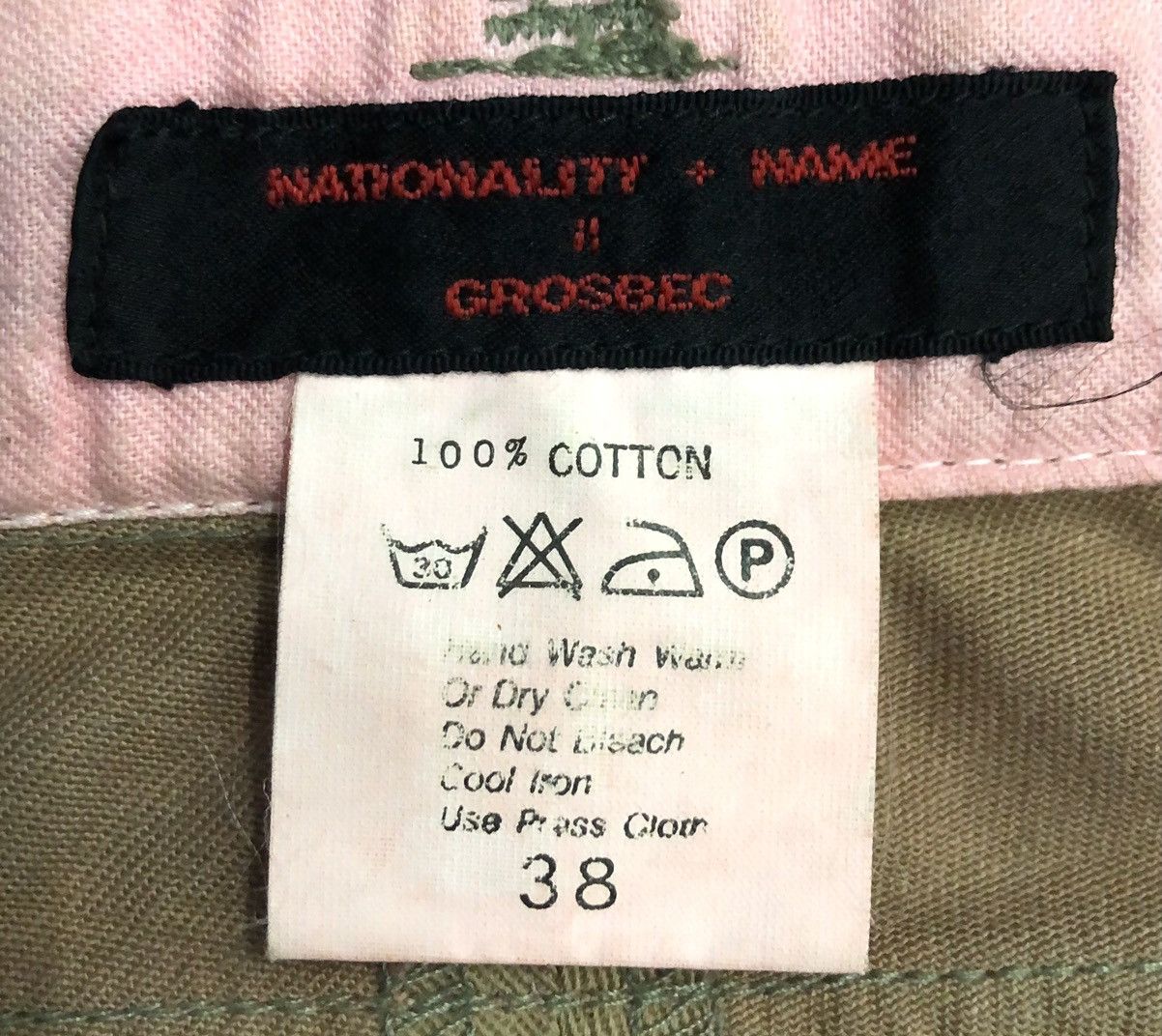 Japanese Brand Vintage Nationality + Name Grosbec Cargo Pants Size US 28 / EU 44 - 14 Thumbnail