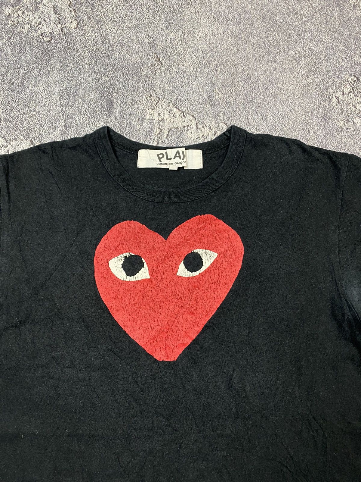 CDG by Comme des Garcons × Comme des Garcons × Comme des Garcons PLAY Comme Des Garçons Play Red Big Logo Heart T-shirt Size M / US 6-8 / IT 42-44 - 3 Thumbnail
