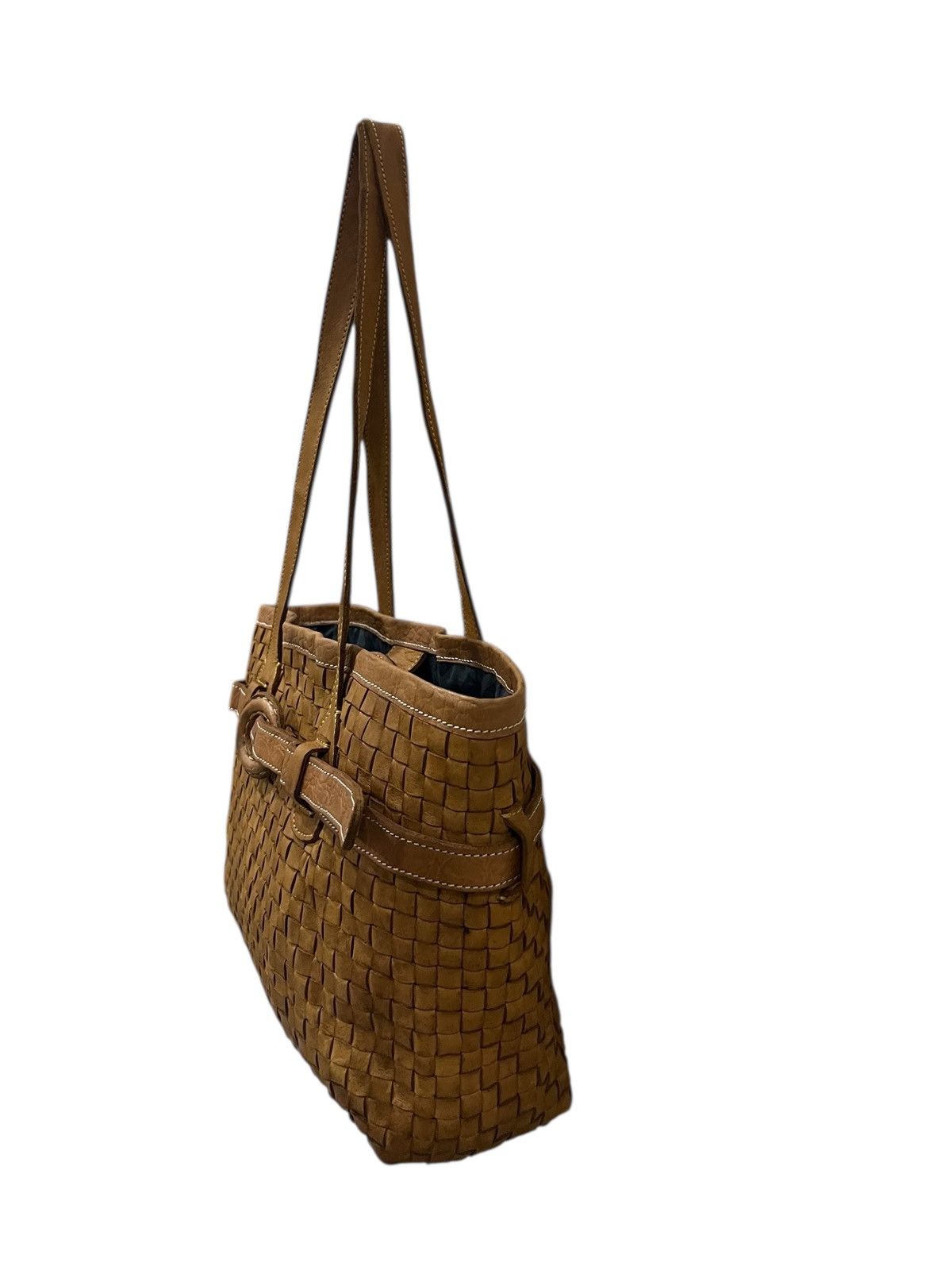 Genuine Leather Vintage ROBITA LEATHER TOTE BAG Size ONE SIZE - 3 Thumbnail